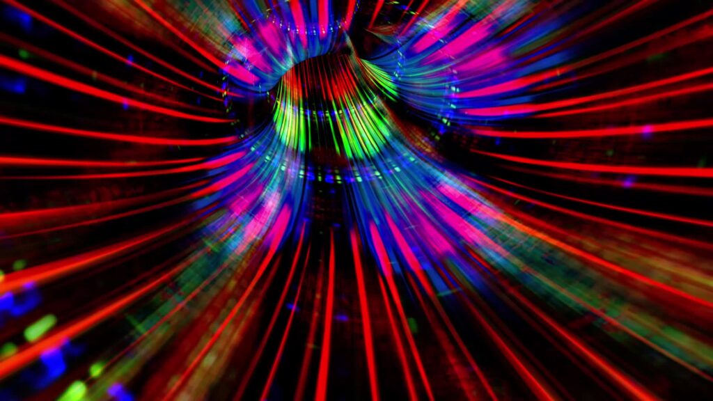 Psychedelic Neon Tunnel Journey HD Loop