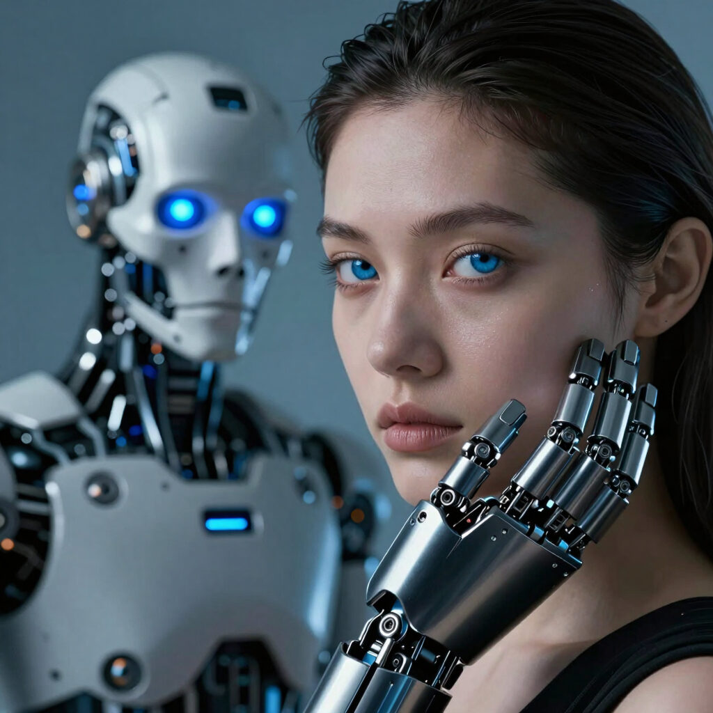 Human and Robotic Interaction in Futuristic Setting