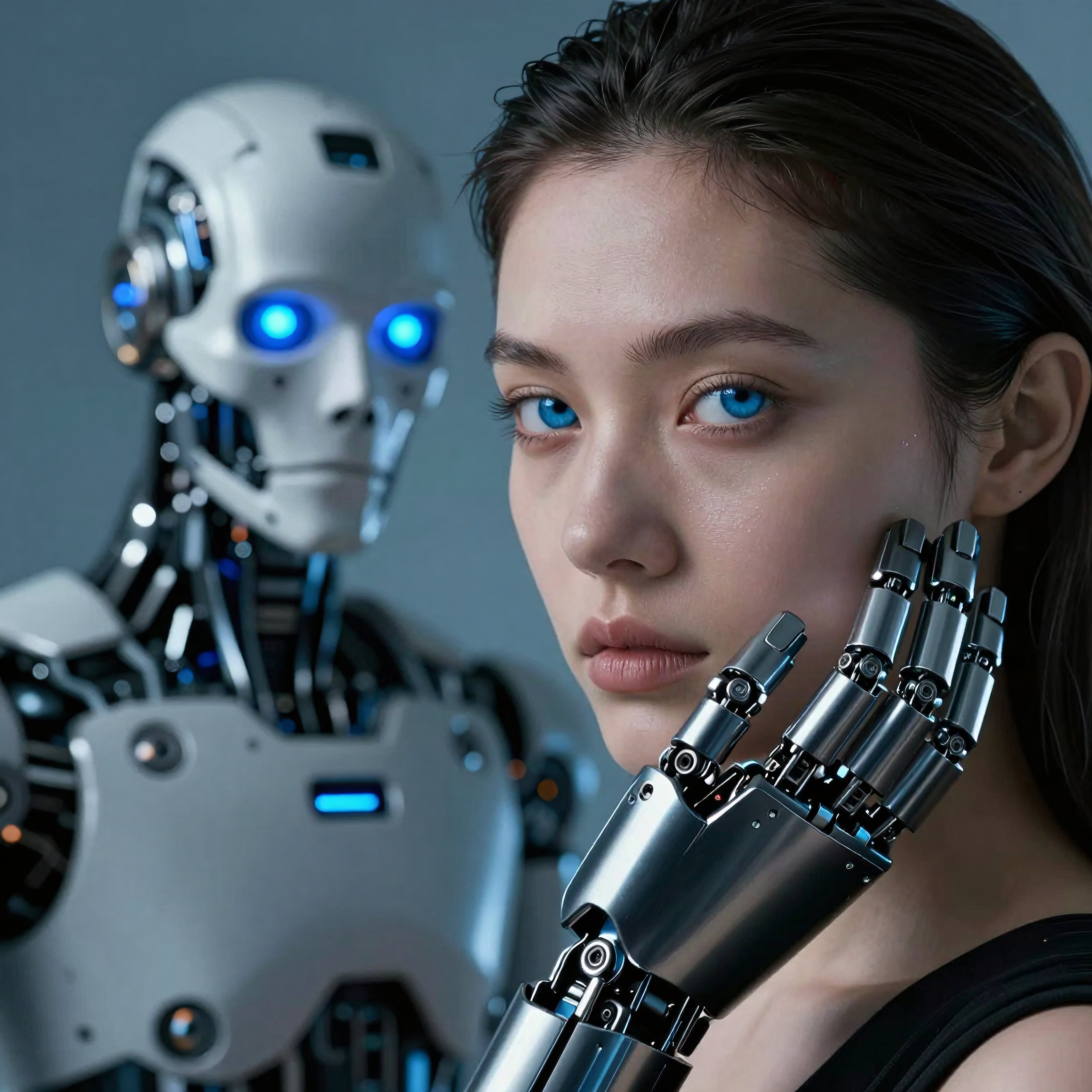 Human and Robotic Interaction in Futuristic Setting