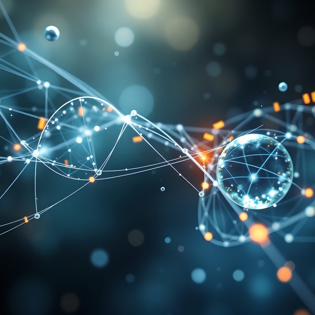 Futuristic Digital Network and Global Connectivity Visualization