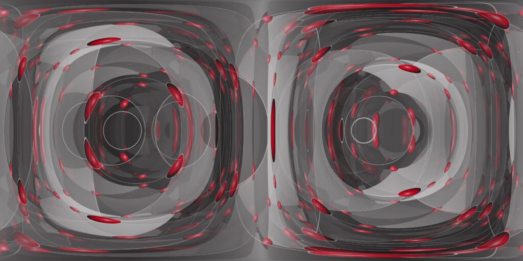 Red Spiral Vortex Abstract 360VR 6K Loop