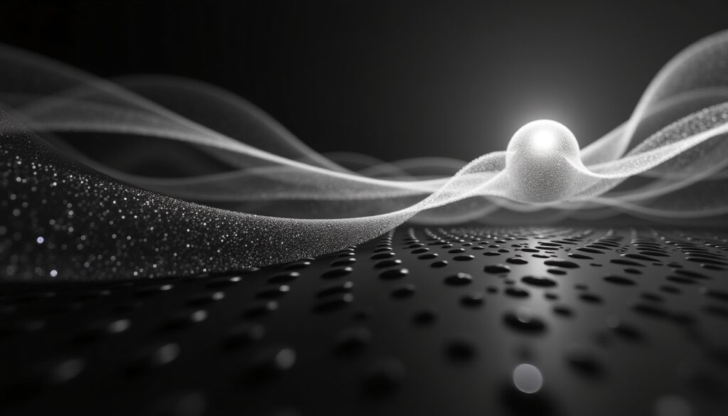 Abstract Glowing Particulate Waves