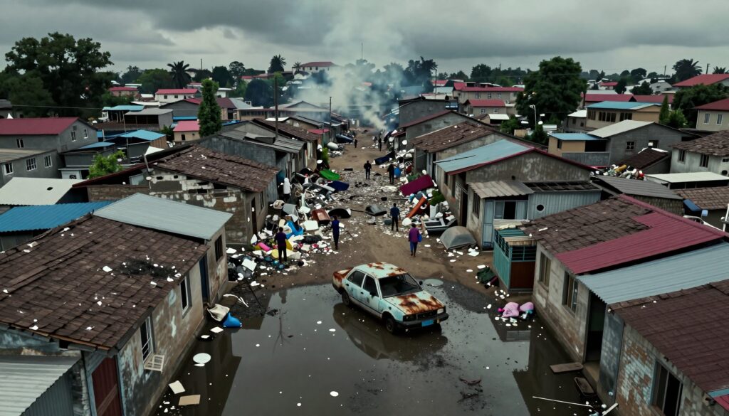 Post-disaster urban neighborhood