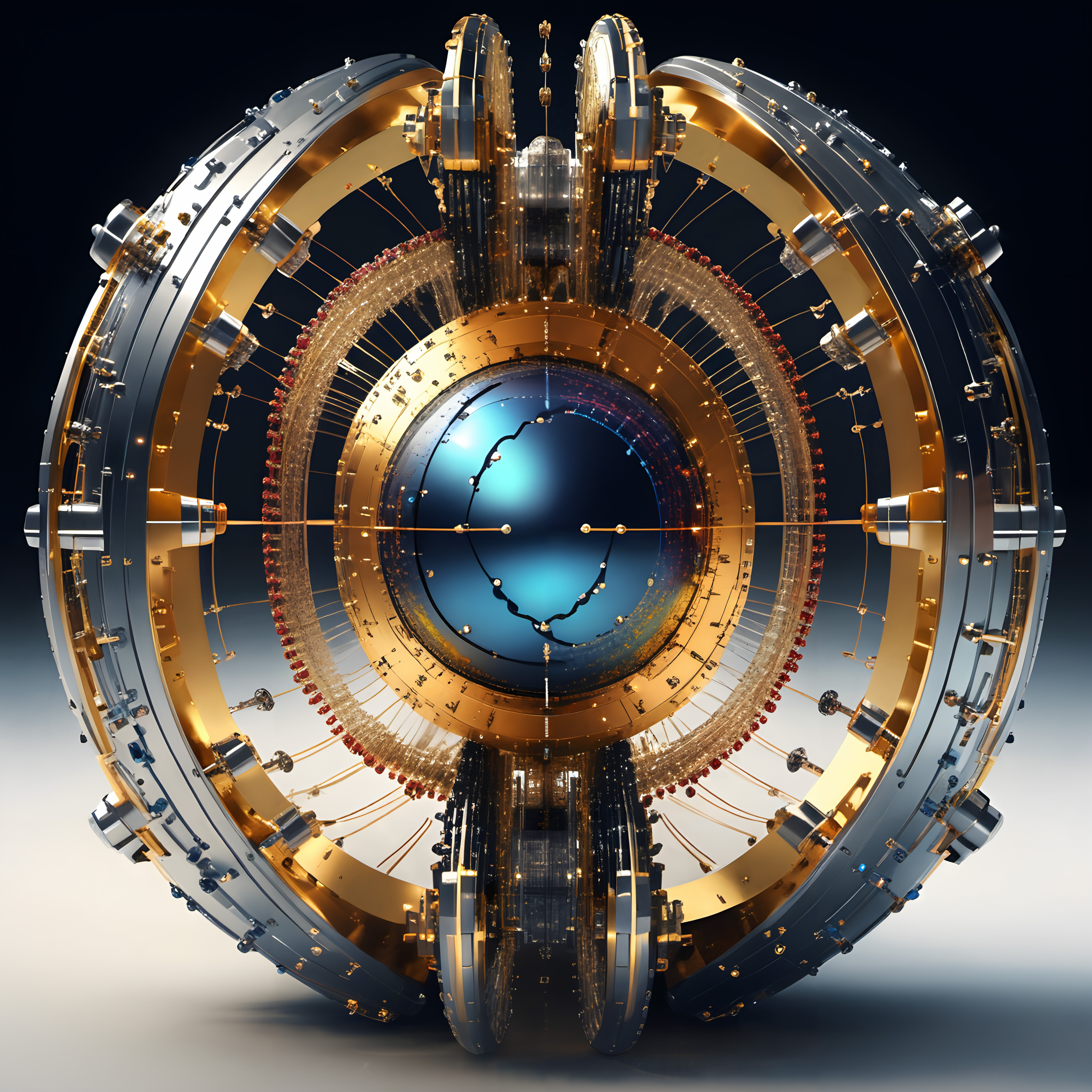 Advanced Conceptual Space Station or Orbital Module Rendering