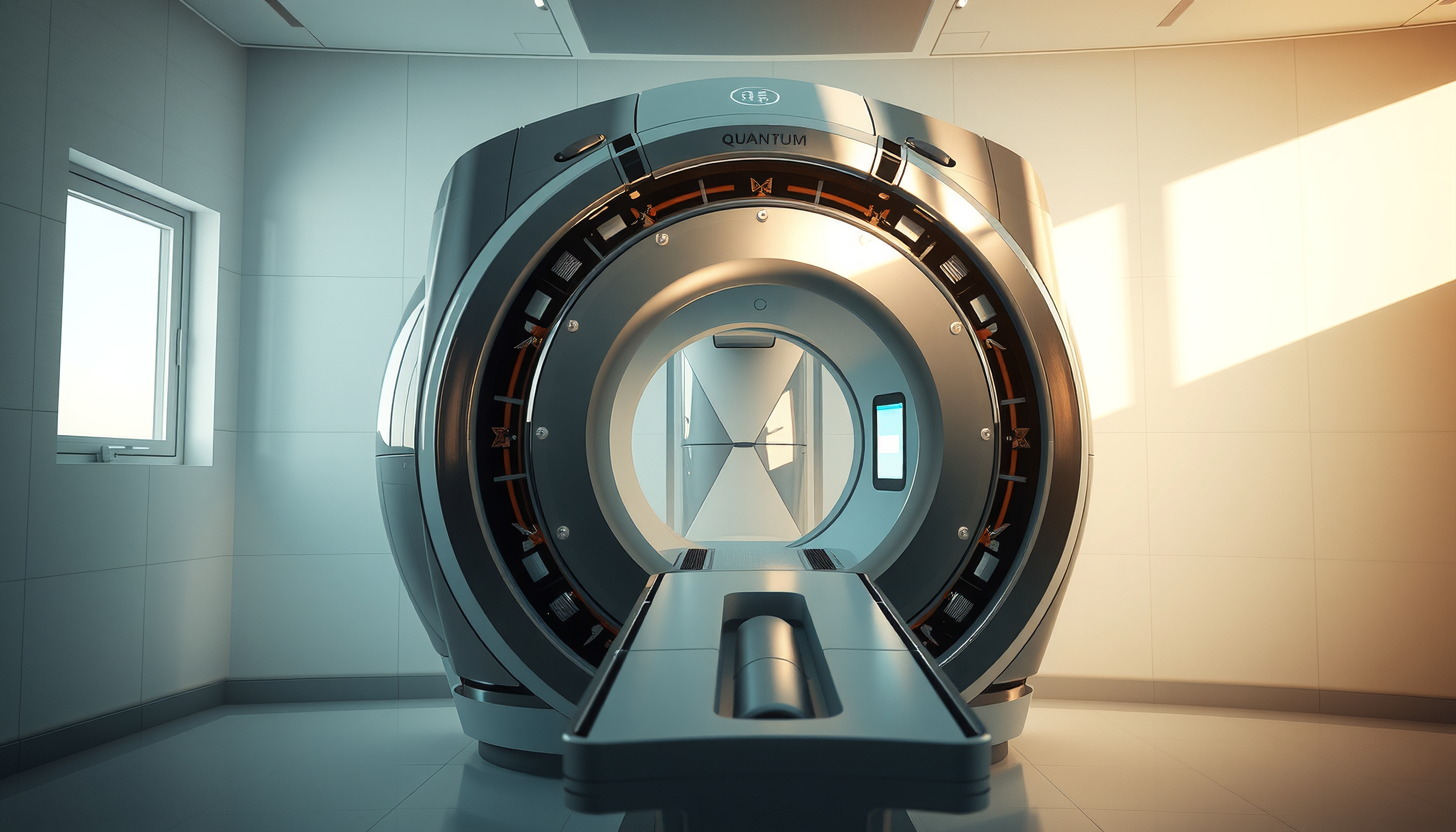 Quantum MRI Scanner in Modern Medical Facility