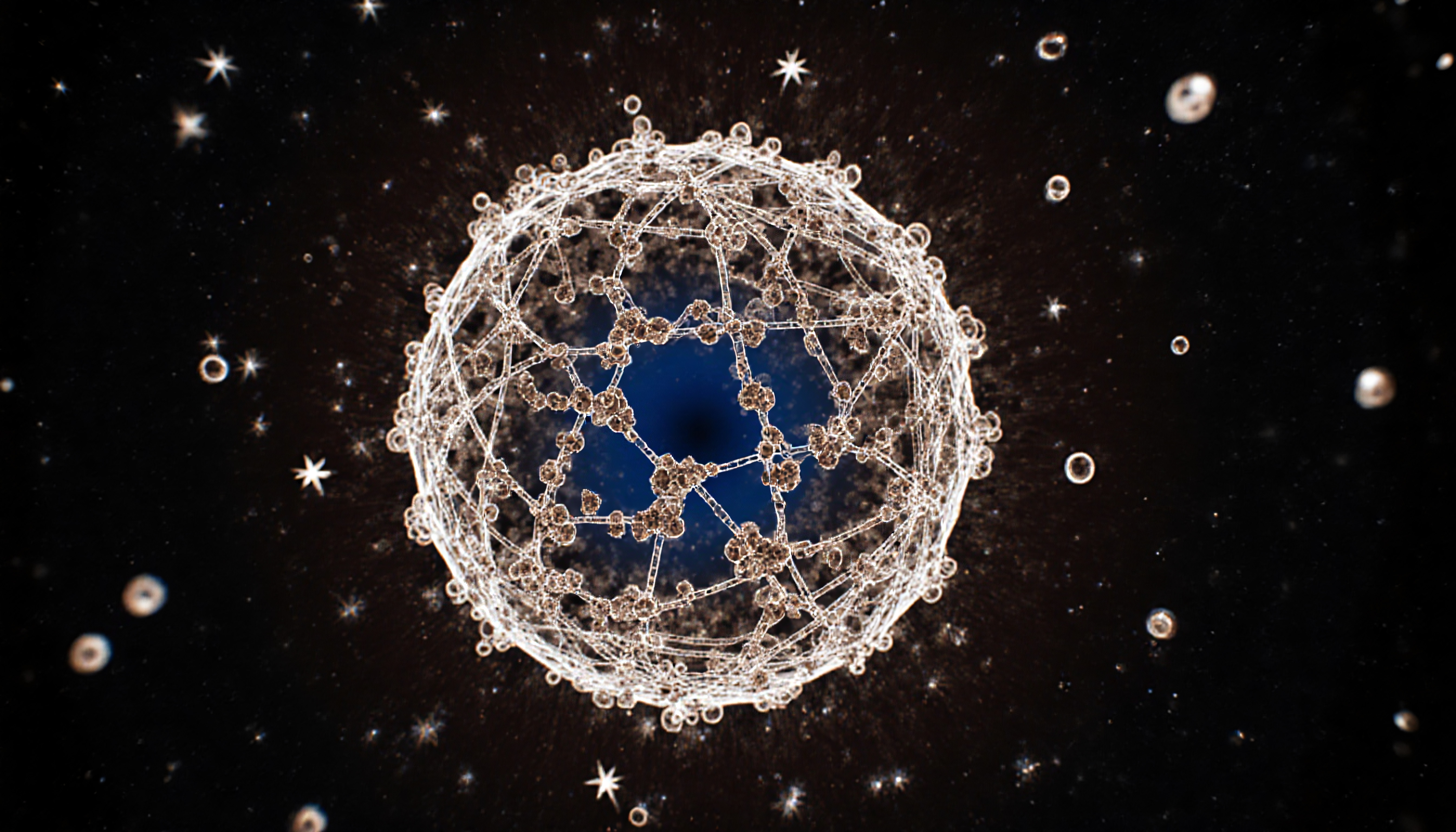 Geometric Network Sphere Against Stellar Cosmic Background