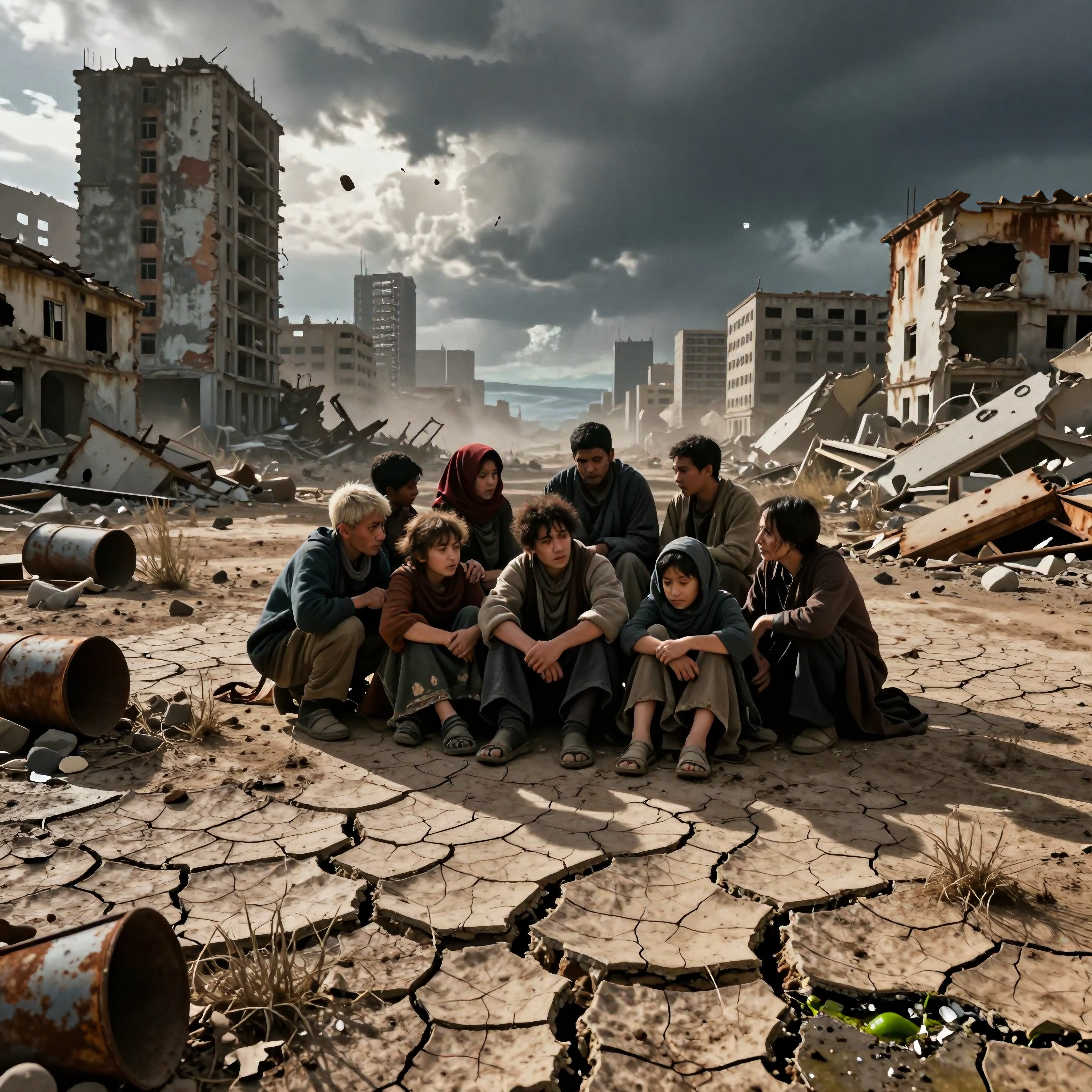 Refugees Amidst Urban Ruin: Community in Post-Conflict Desolation