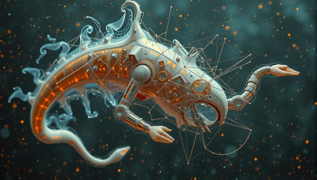Mechanical Serpent in Cosmic Space