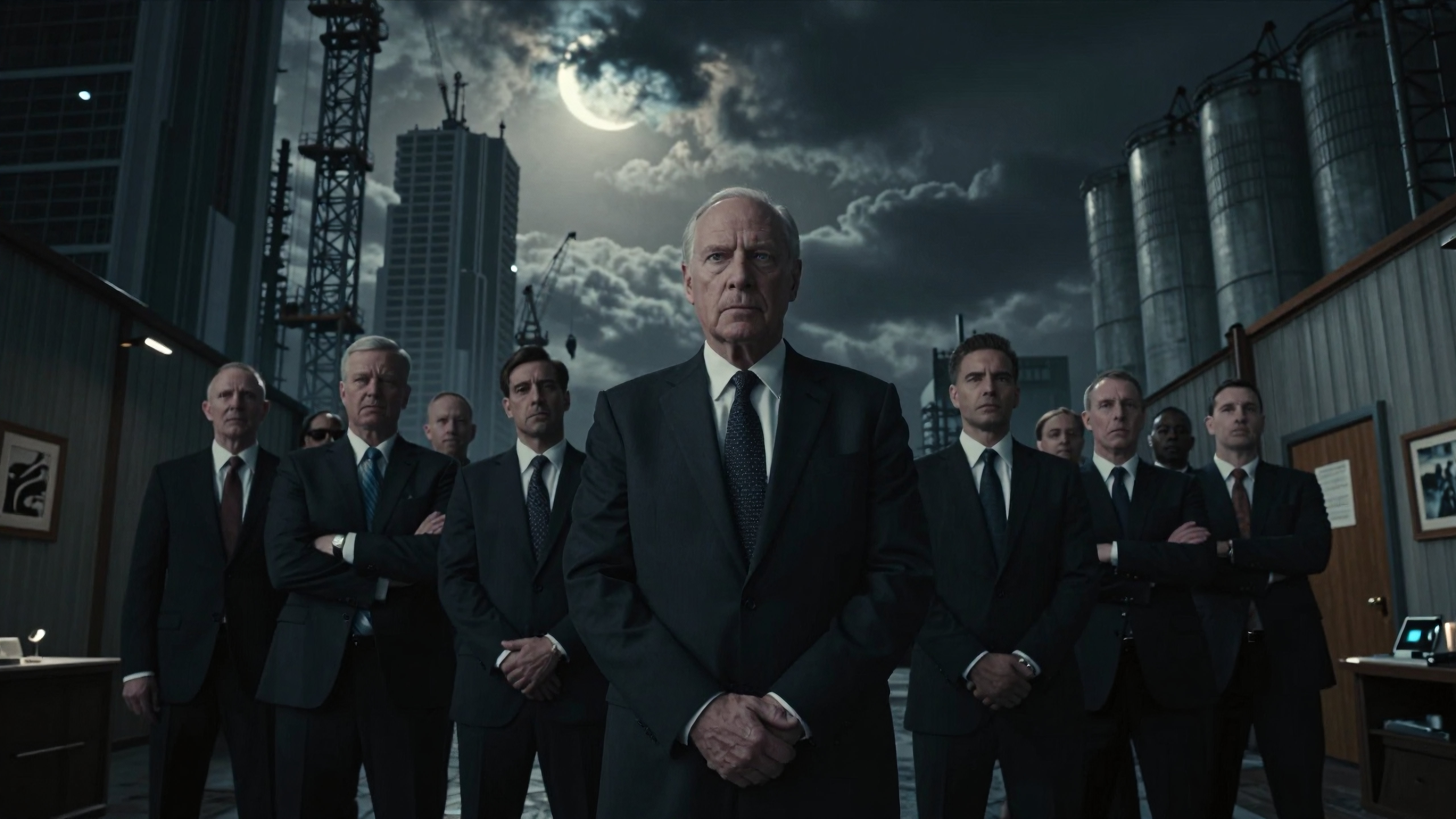 Corporate Leadership Group in Urban Industrial Setting