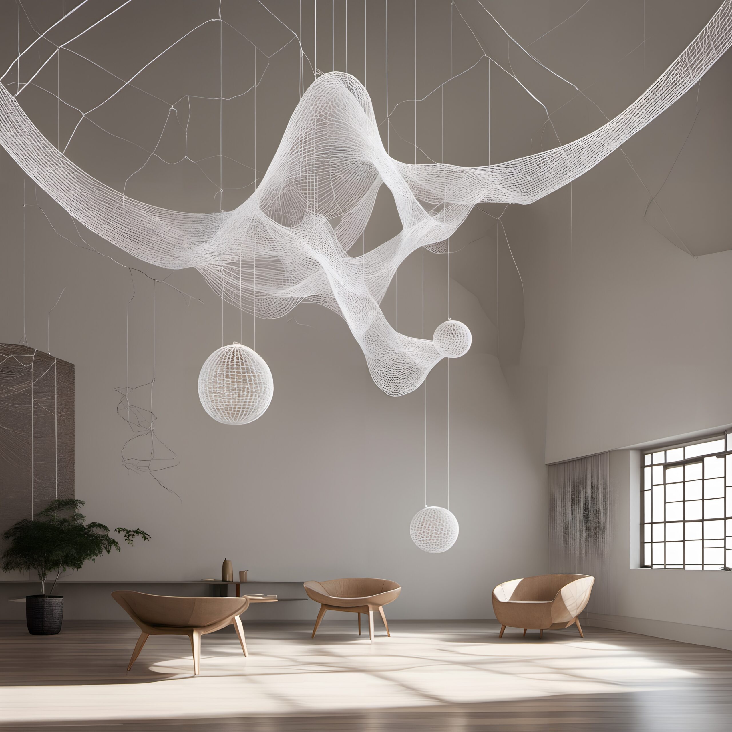 Modern Art in Minimalist Setting