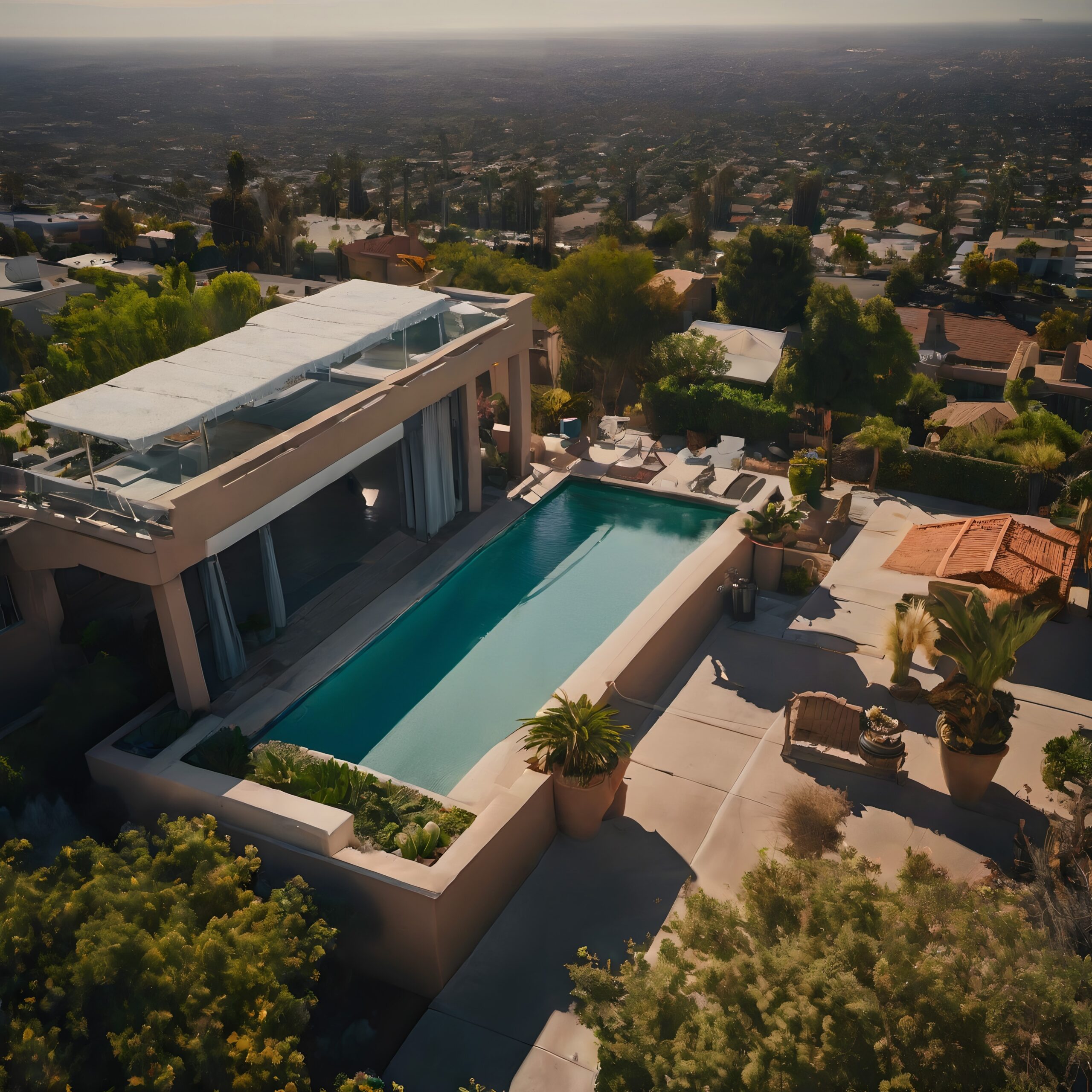 Luxurious Poolside Hillside Residence
