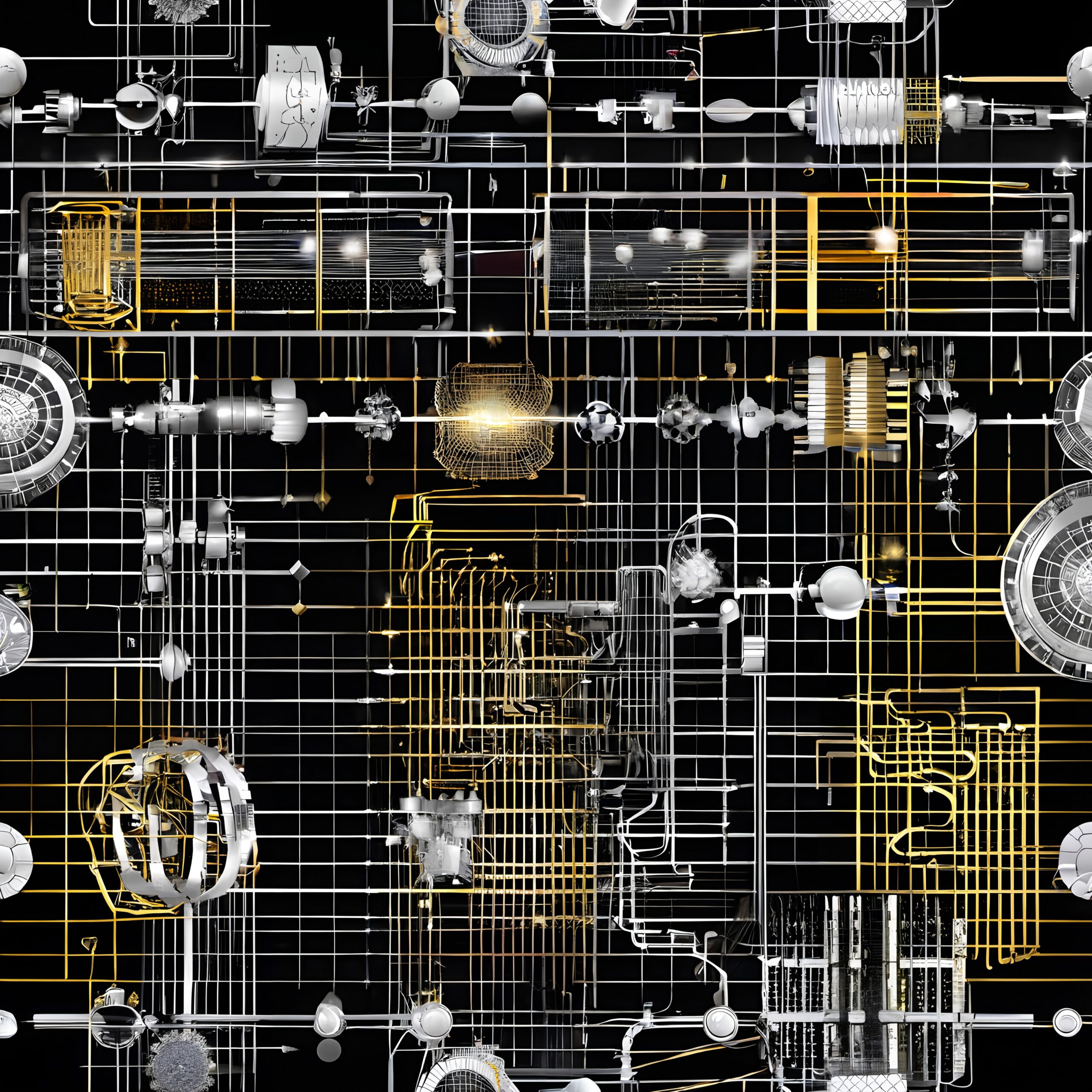 Abstract futuristic circuit board design.