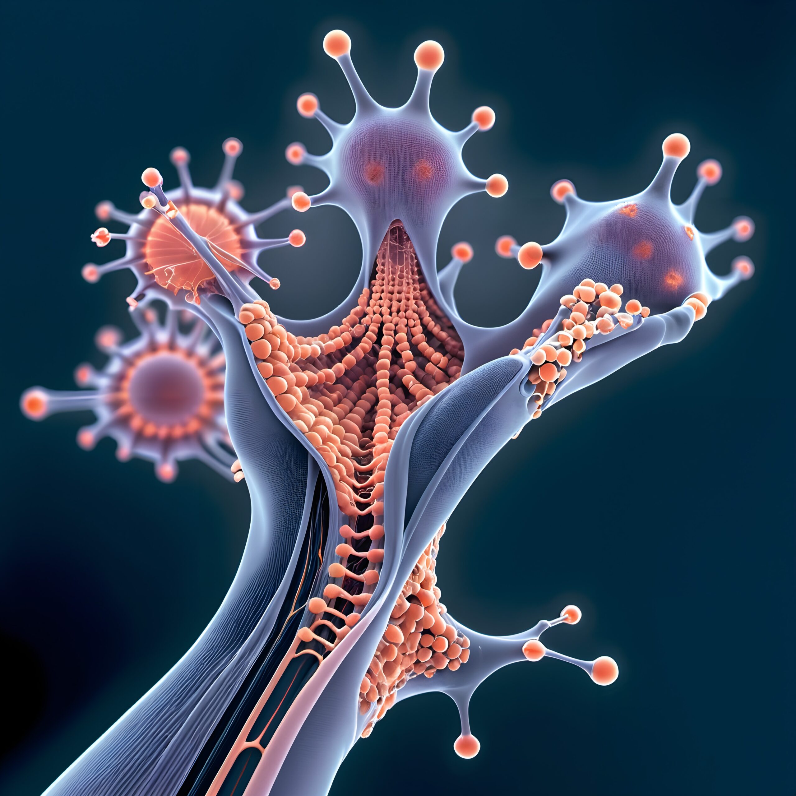 Artistic Rendering of Virus Structure