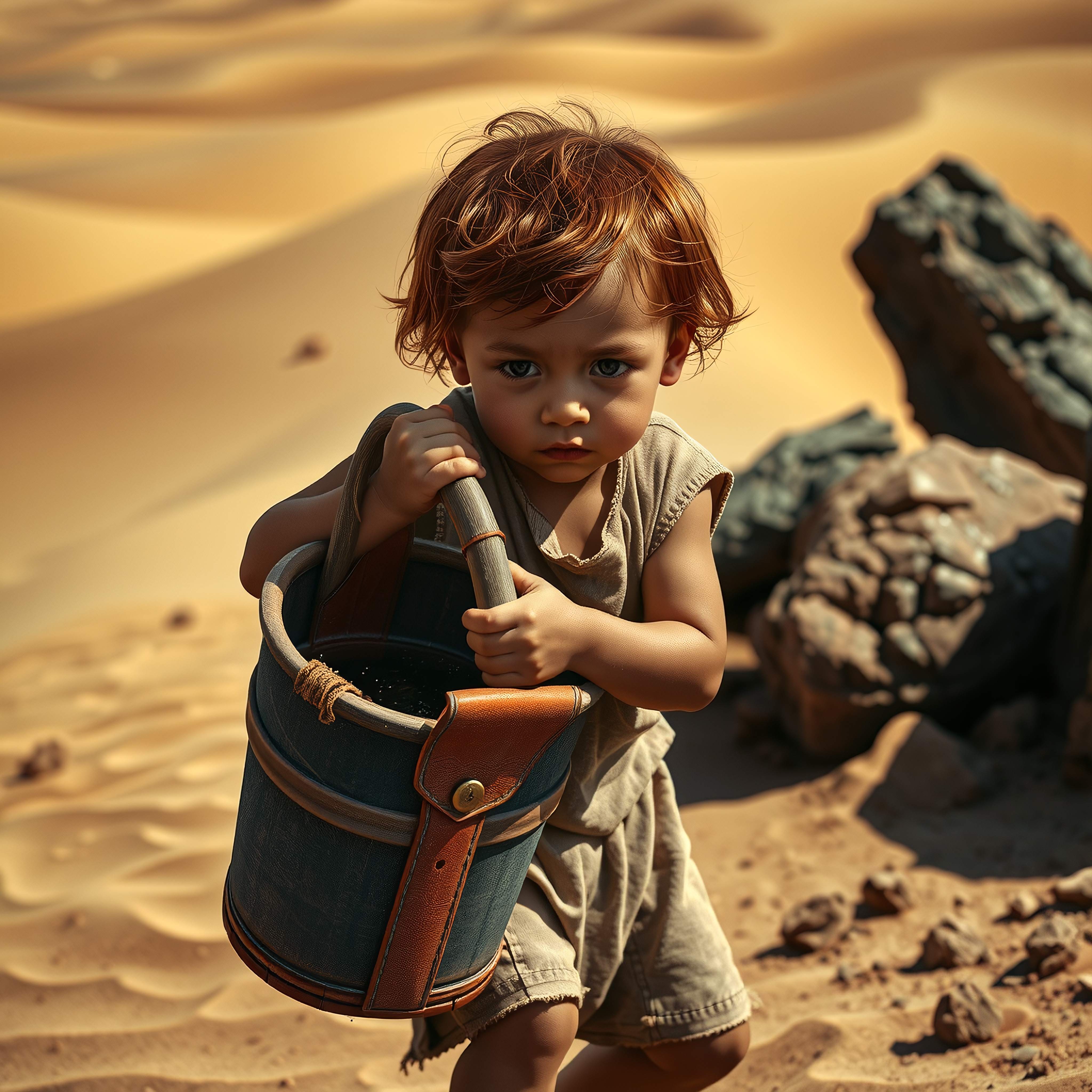 Resilient Child Carrying Water