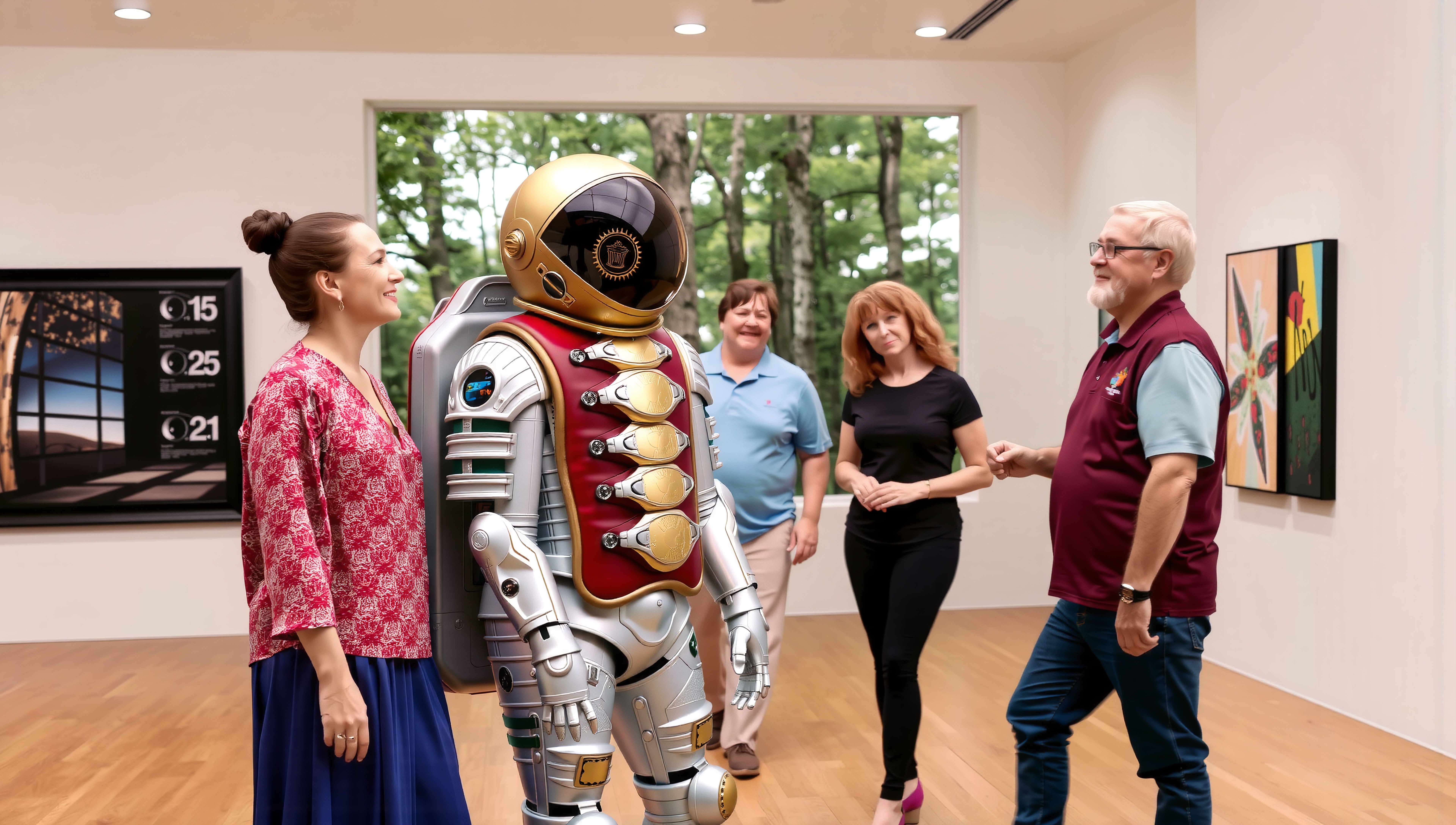 Art Gallery Meets Futuristic Tech