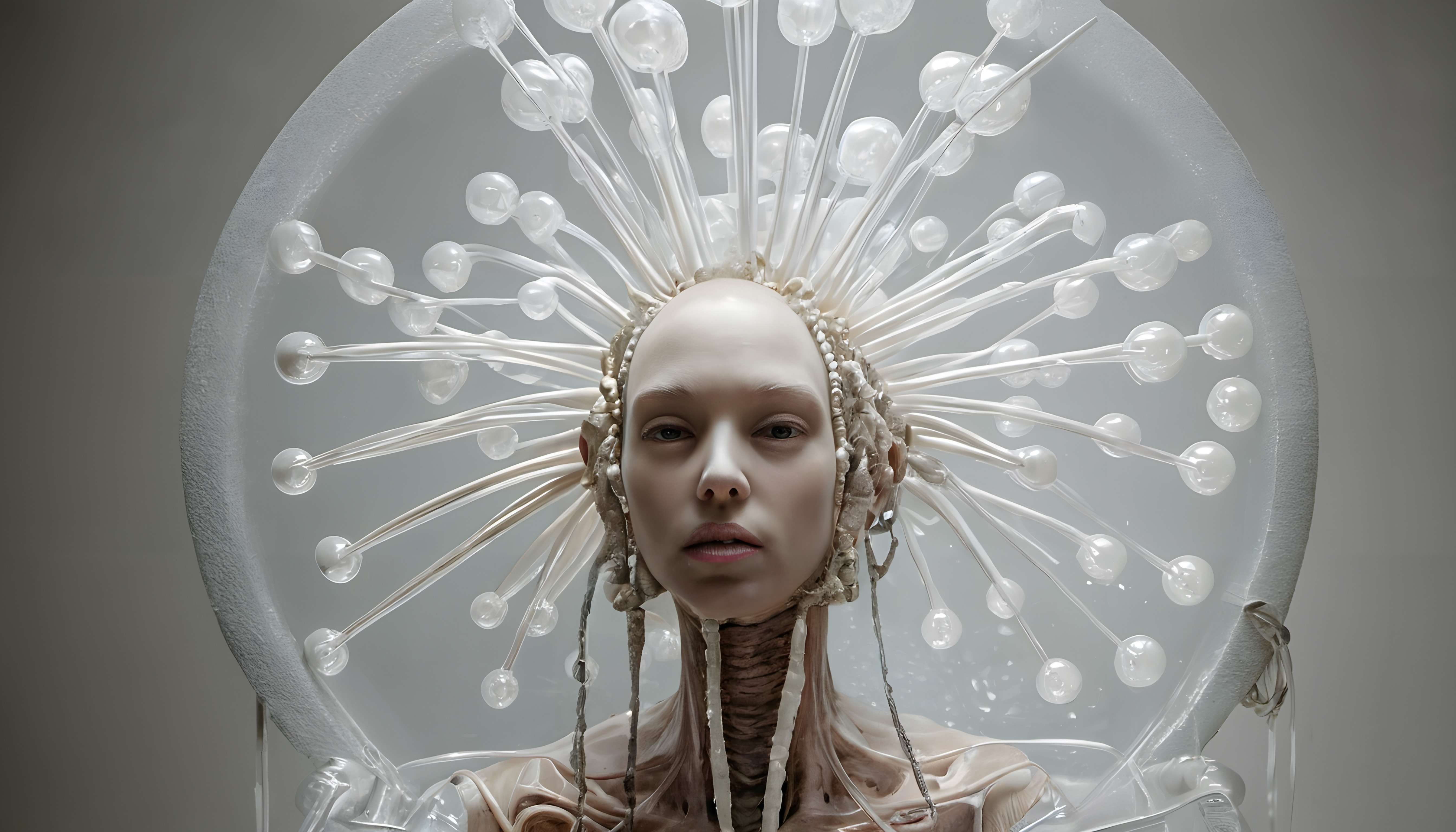 Alien Futuristic Crown Portrait