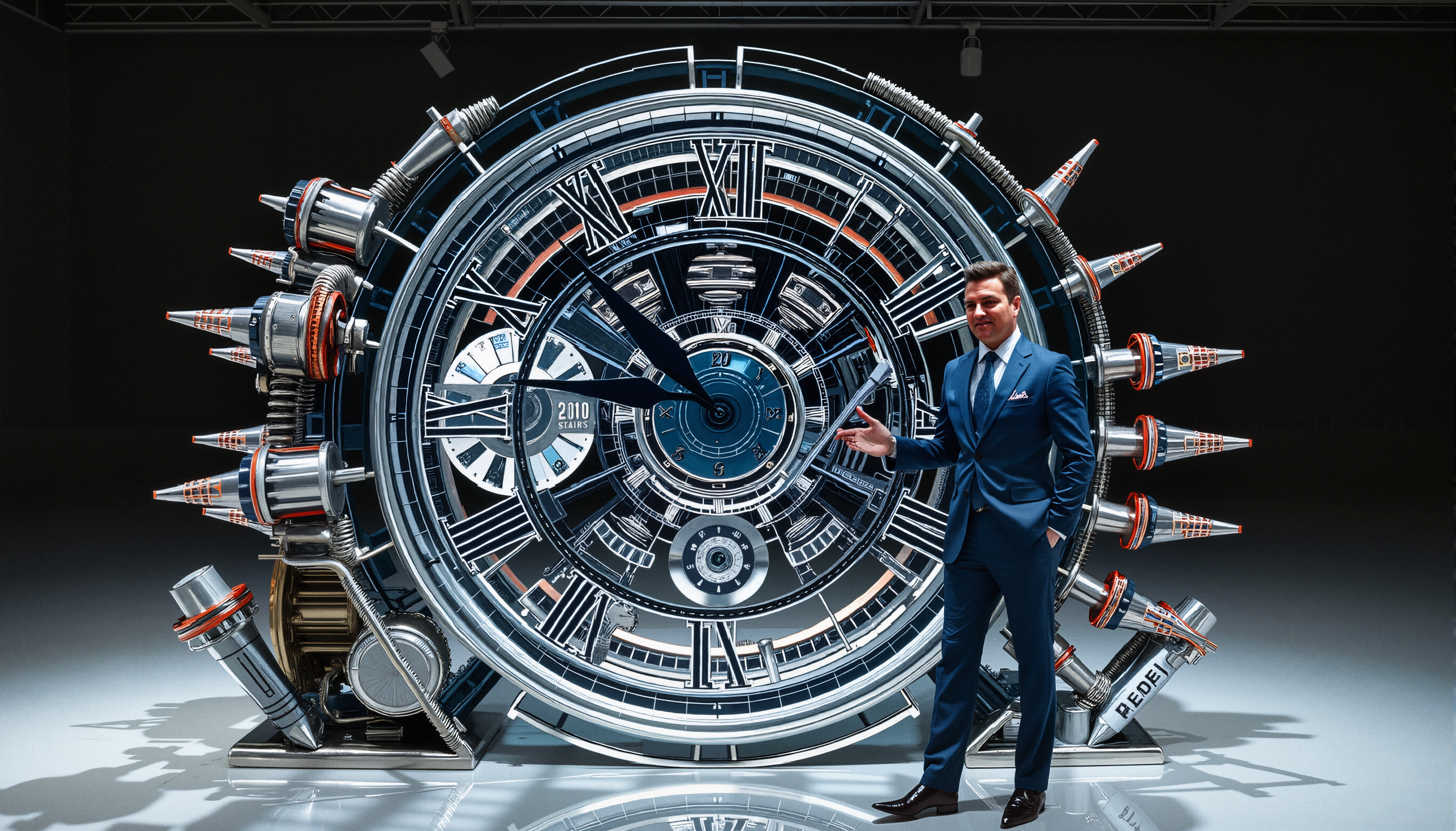 Huge Mechanical Clock Presentation