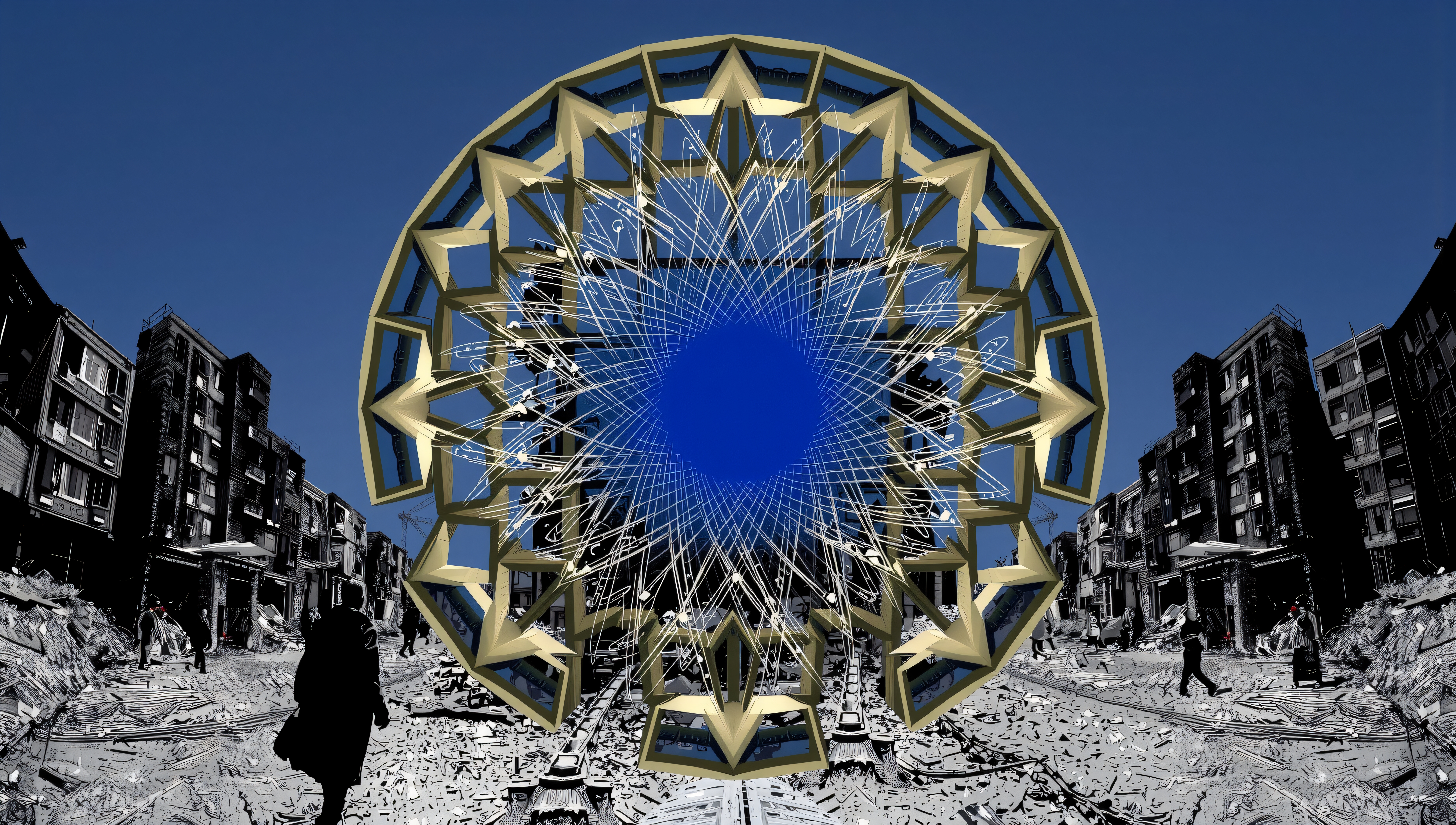 Geometric Structure Over Urban Ruin