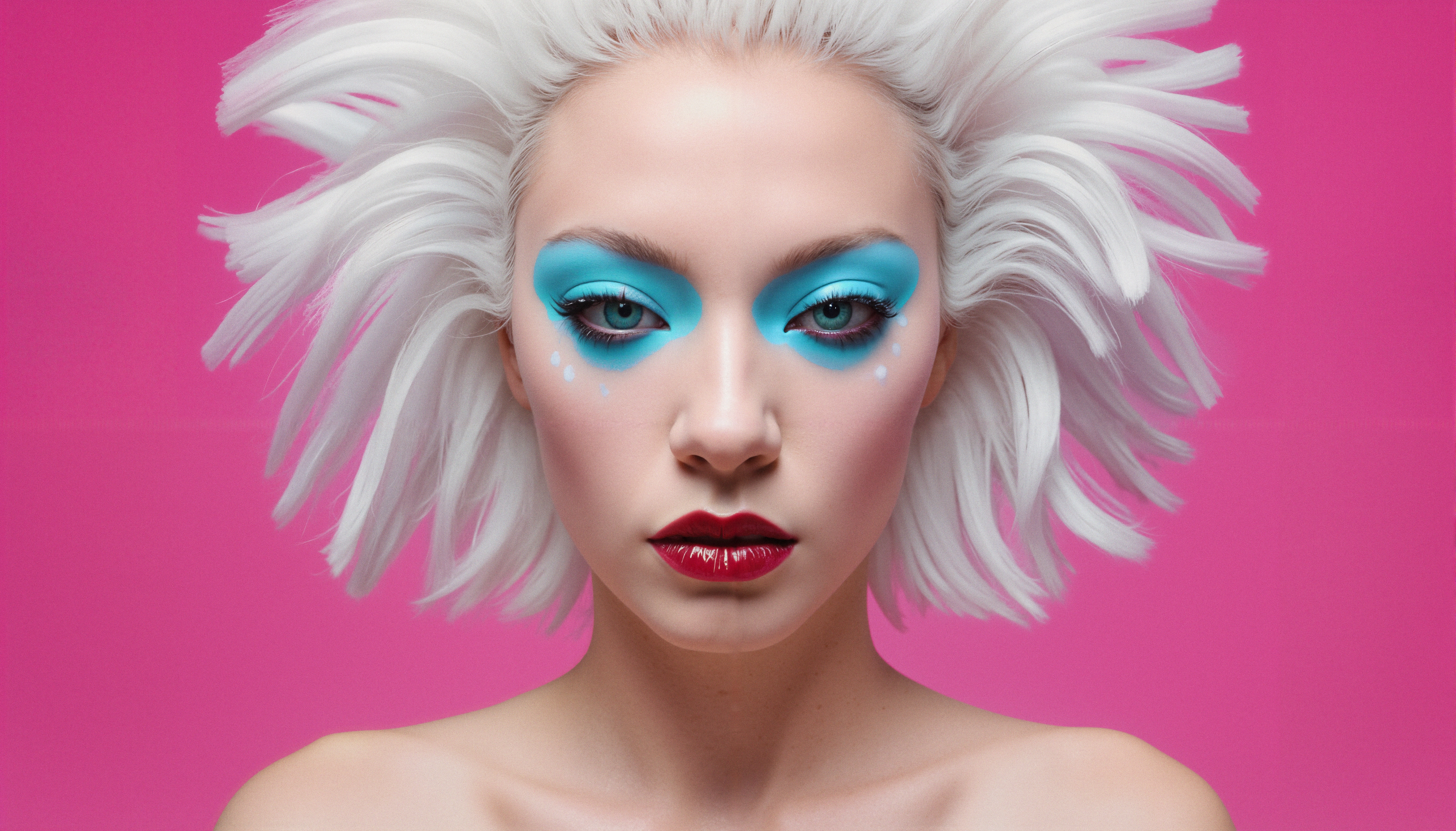 Colorful Avant-Garde Fashion Portrait