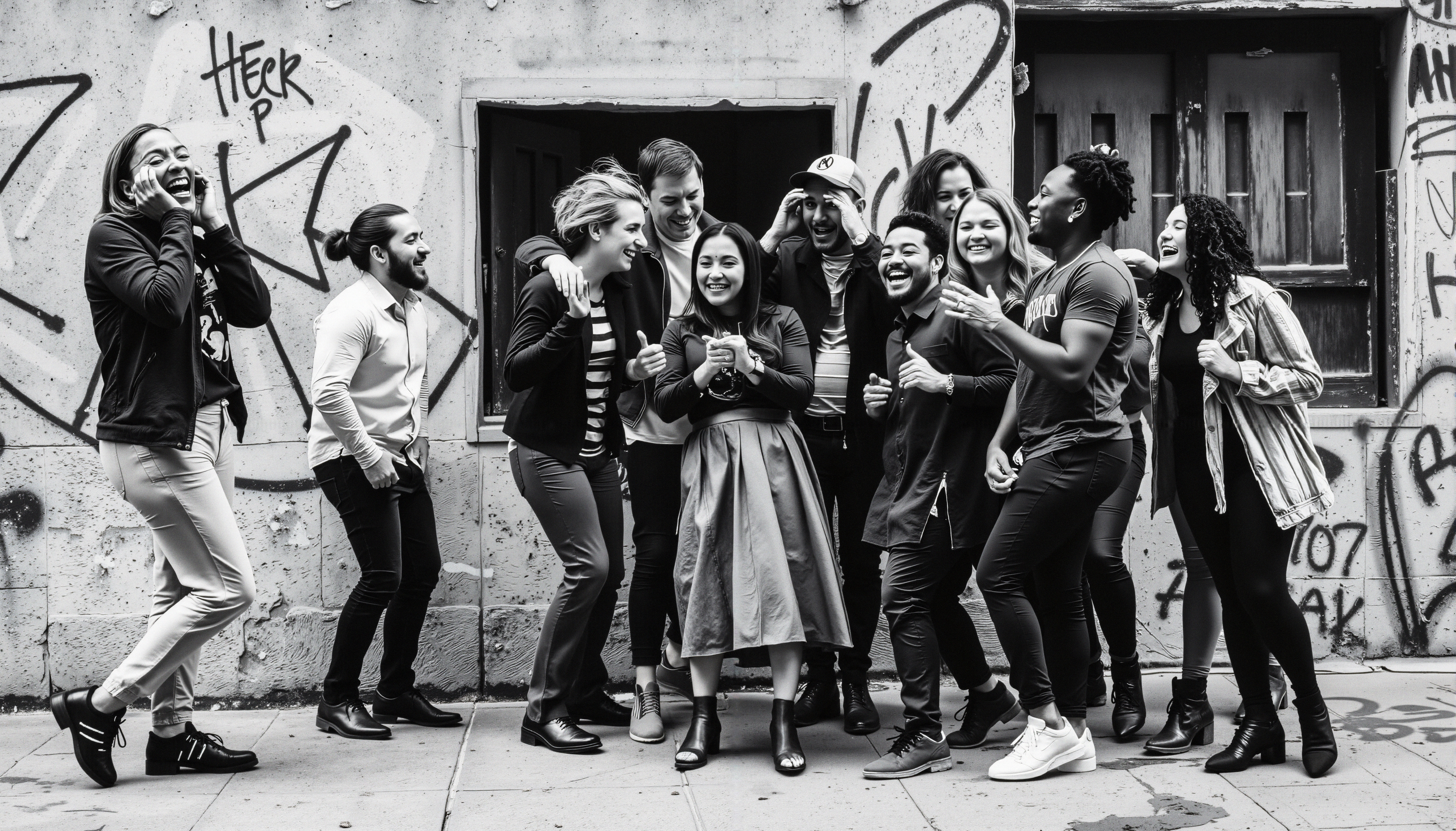 Laughter Against Urban Graffiti
