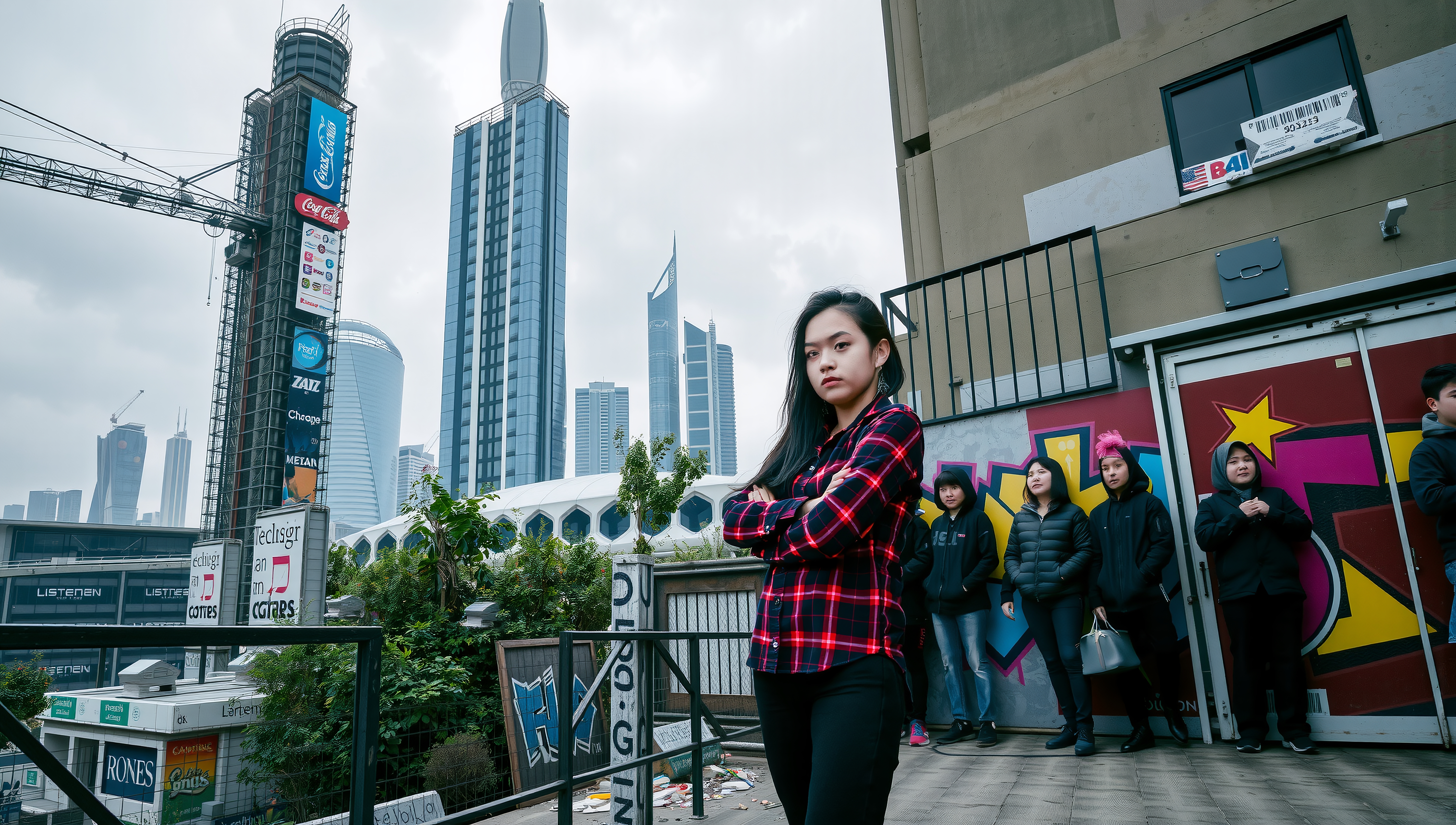 Street Portraits in Urban Landscape