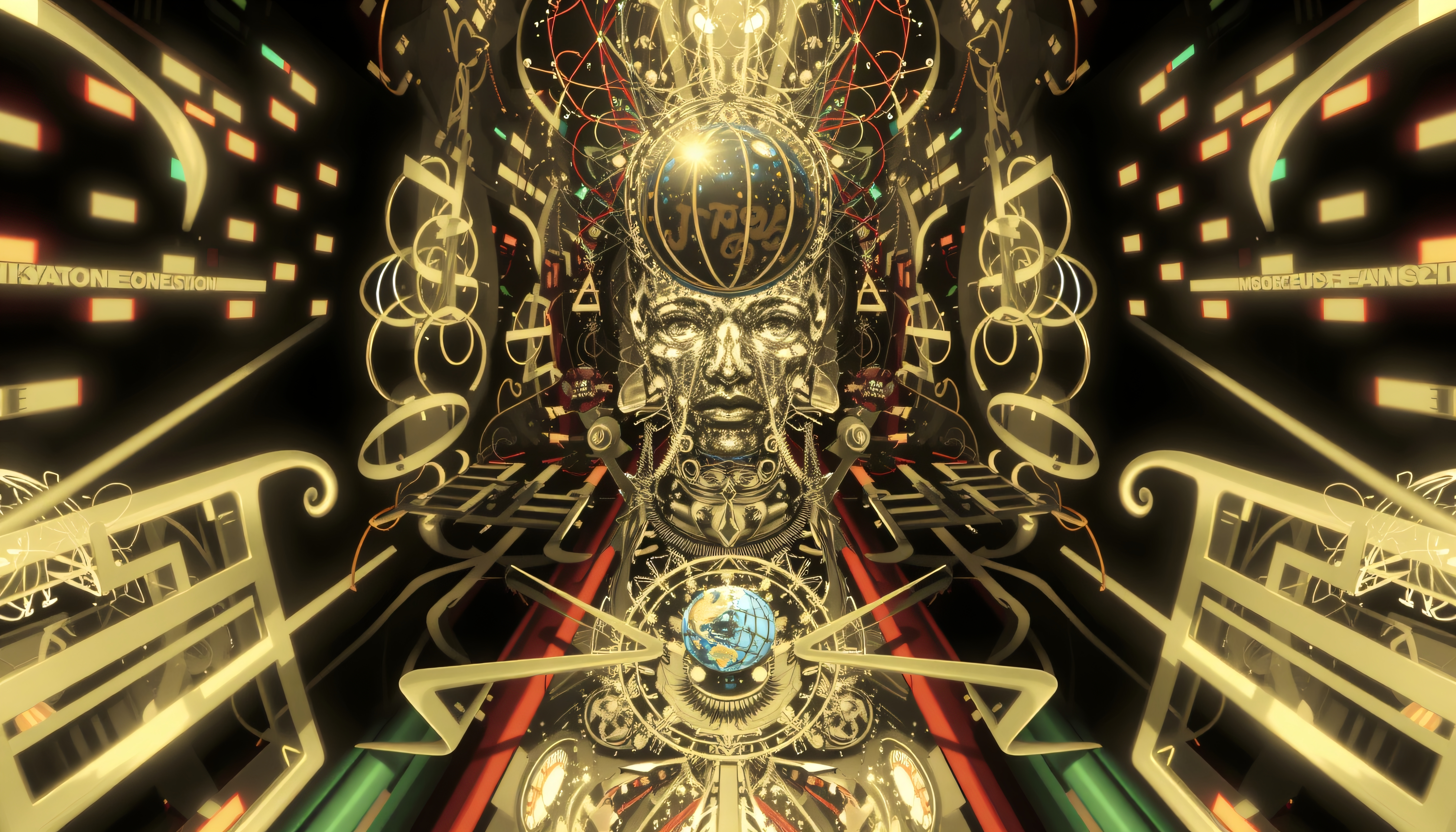 Futuristic Mystical Digital Artwork