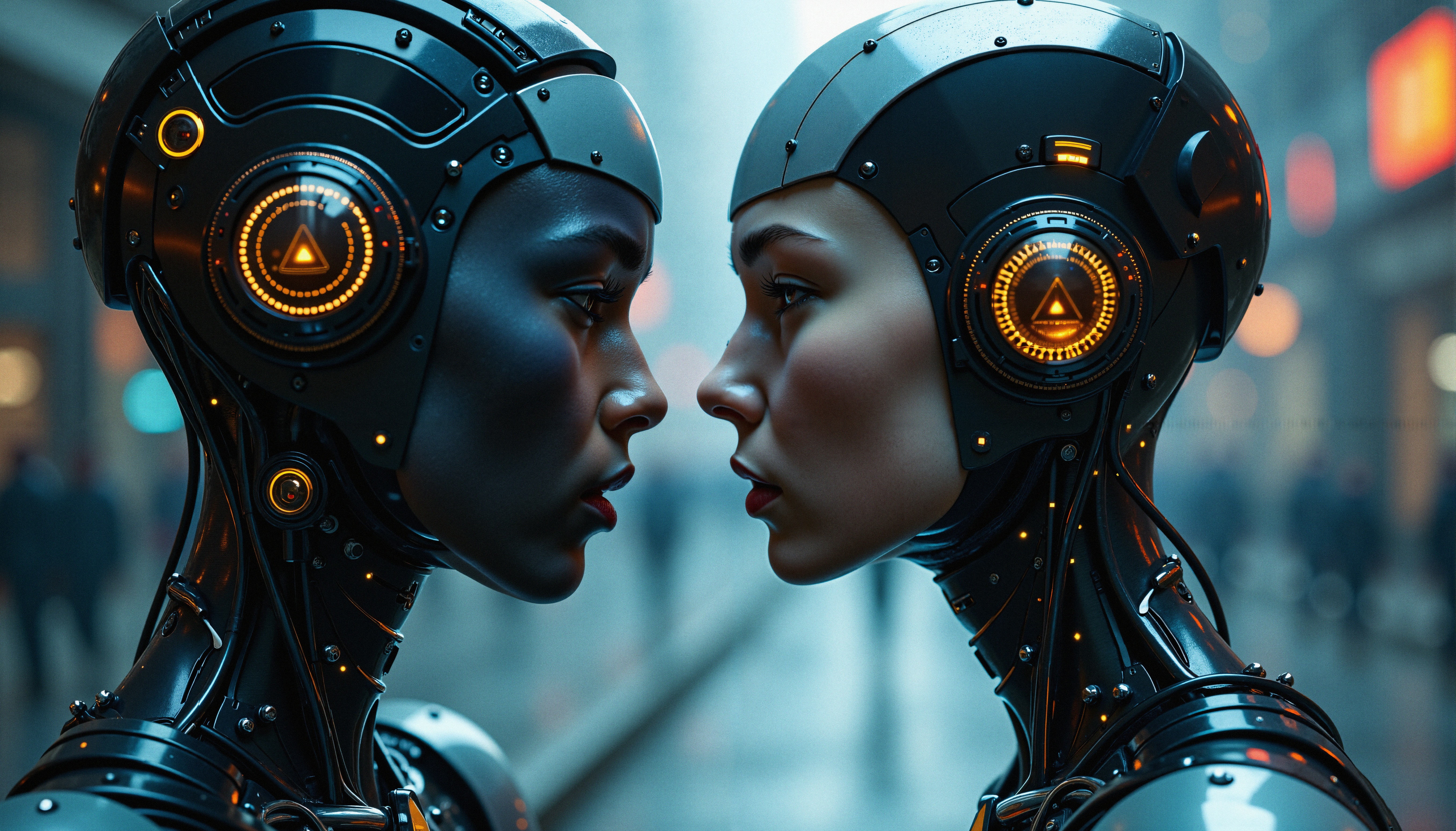 Staring Contest Between Humanoid Robots