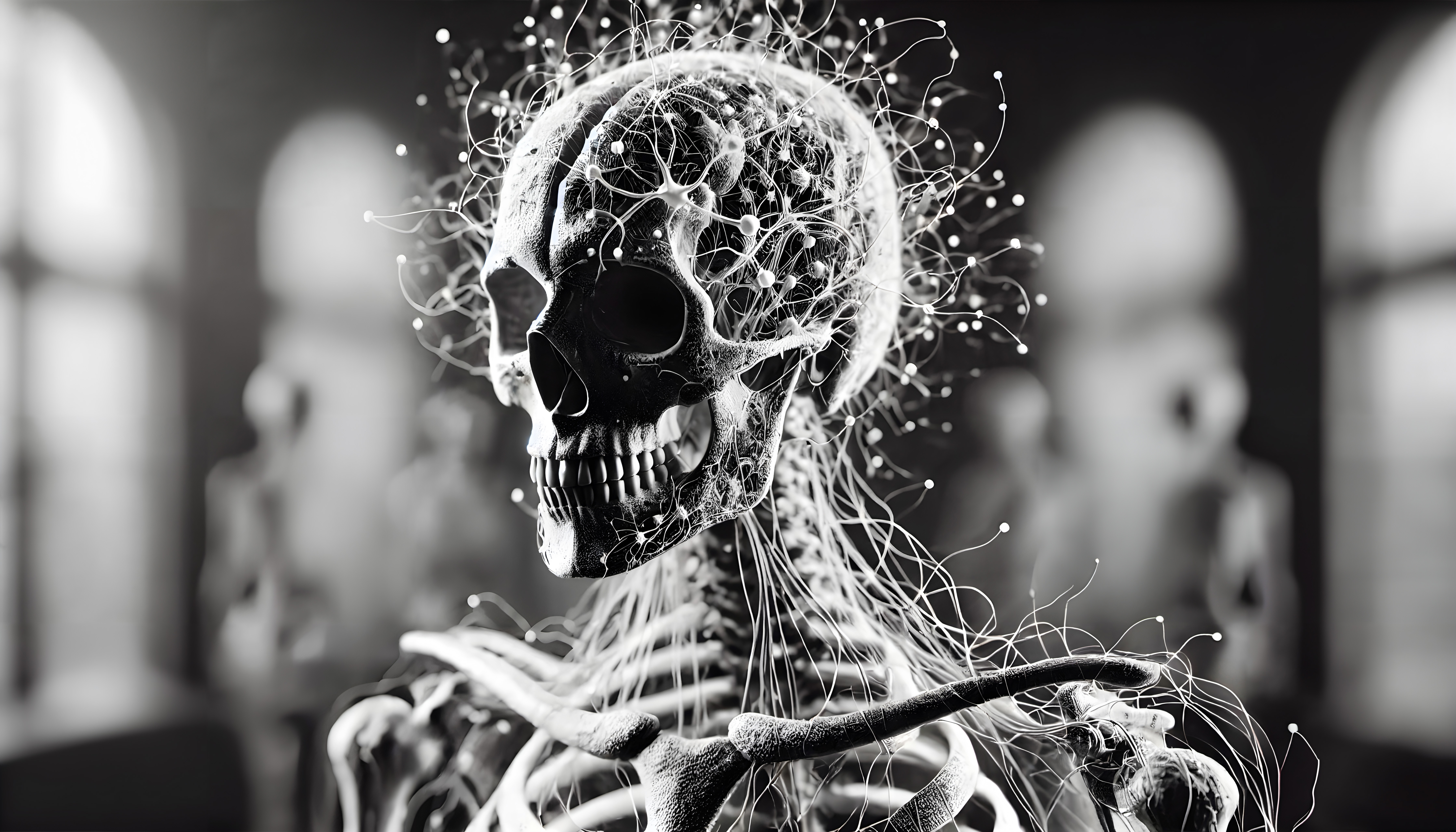 Skeleton with Neural Network Connections