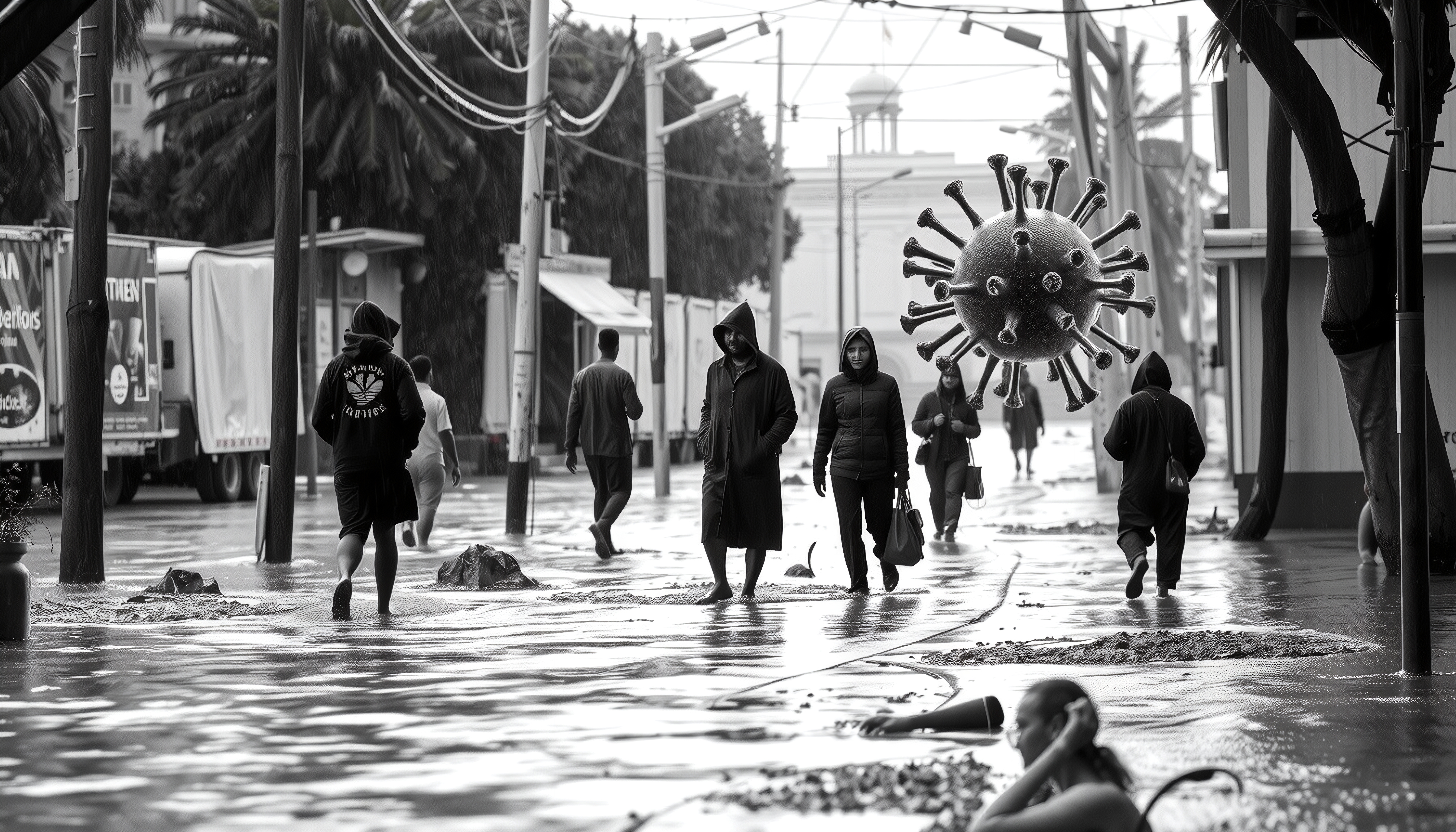 Viral Rain in Urban Streets