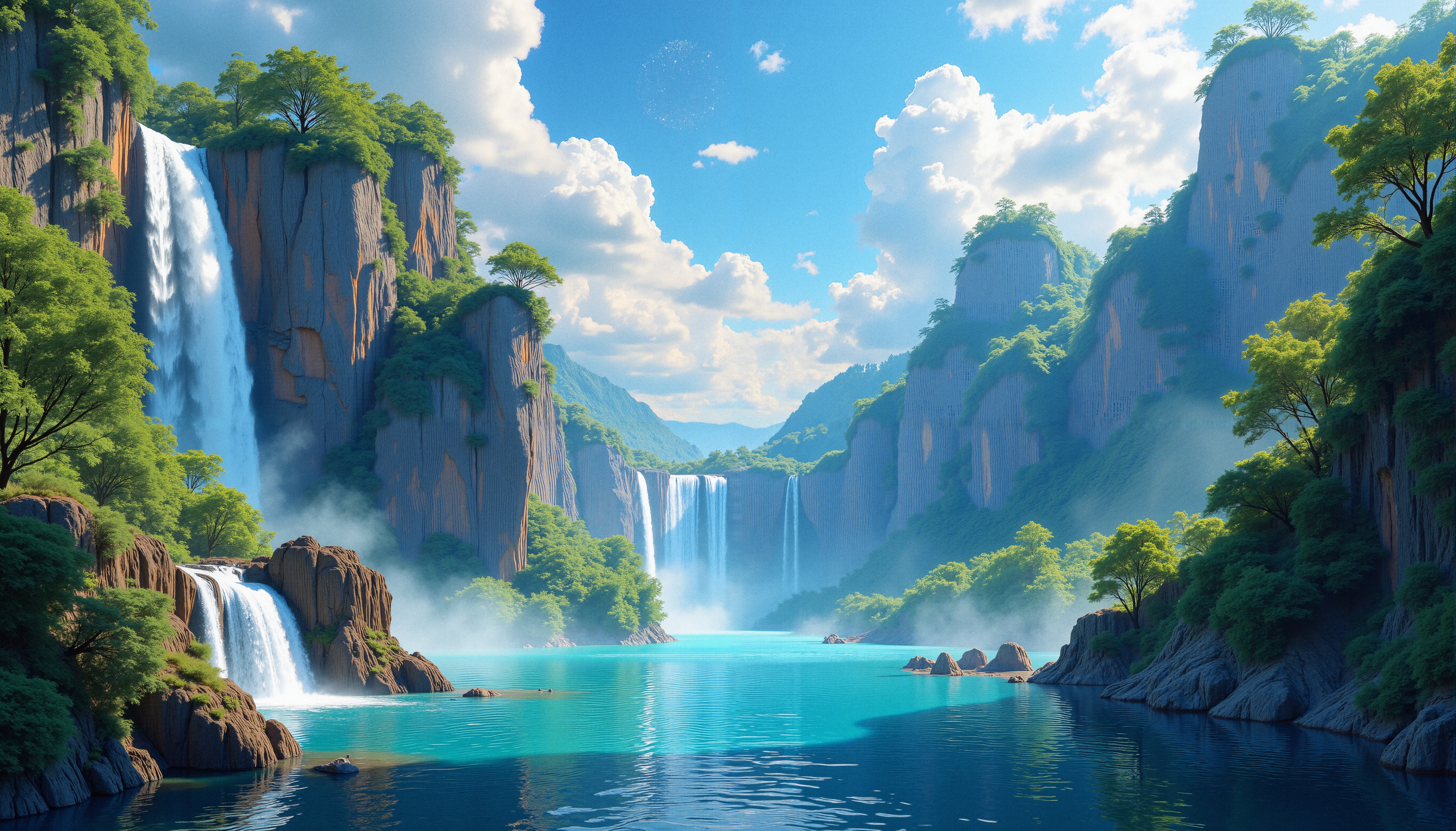 Majestic Waterfalls in Paradise