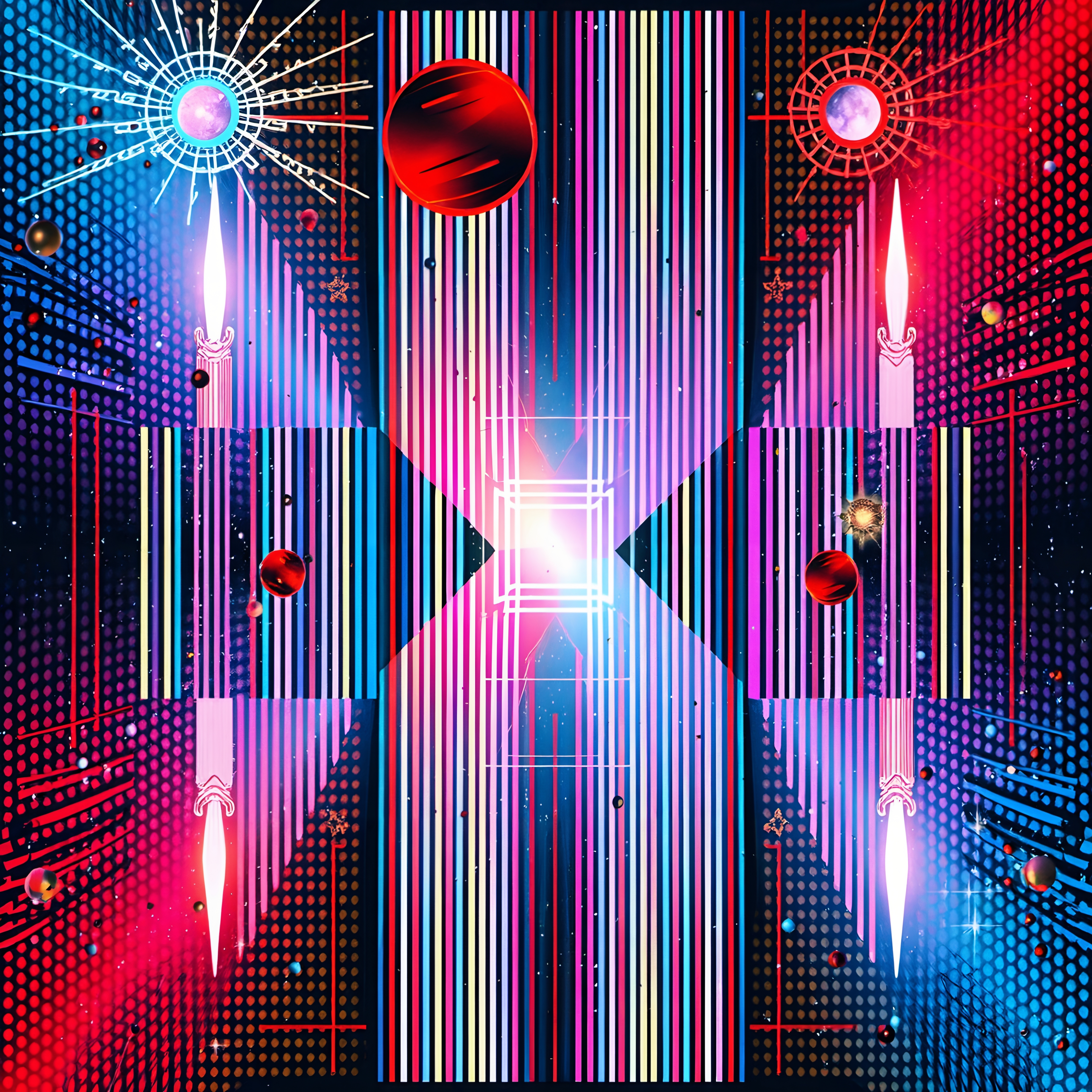 Futuristic Cosmic Digital Artwork