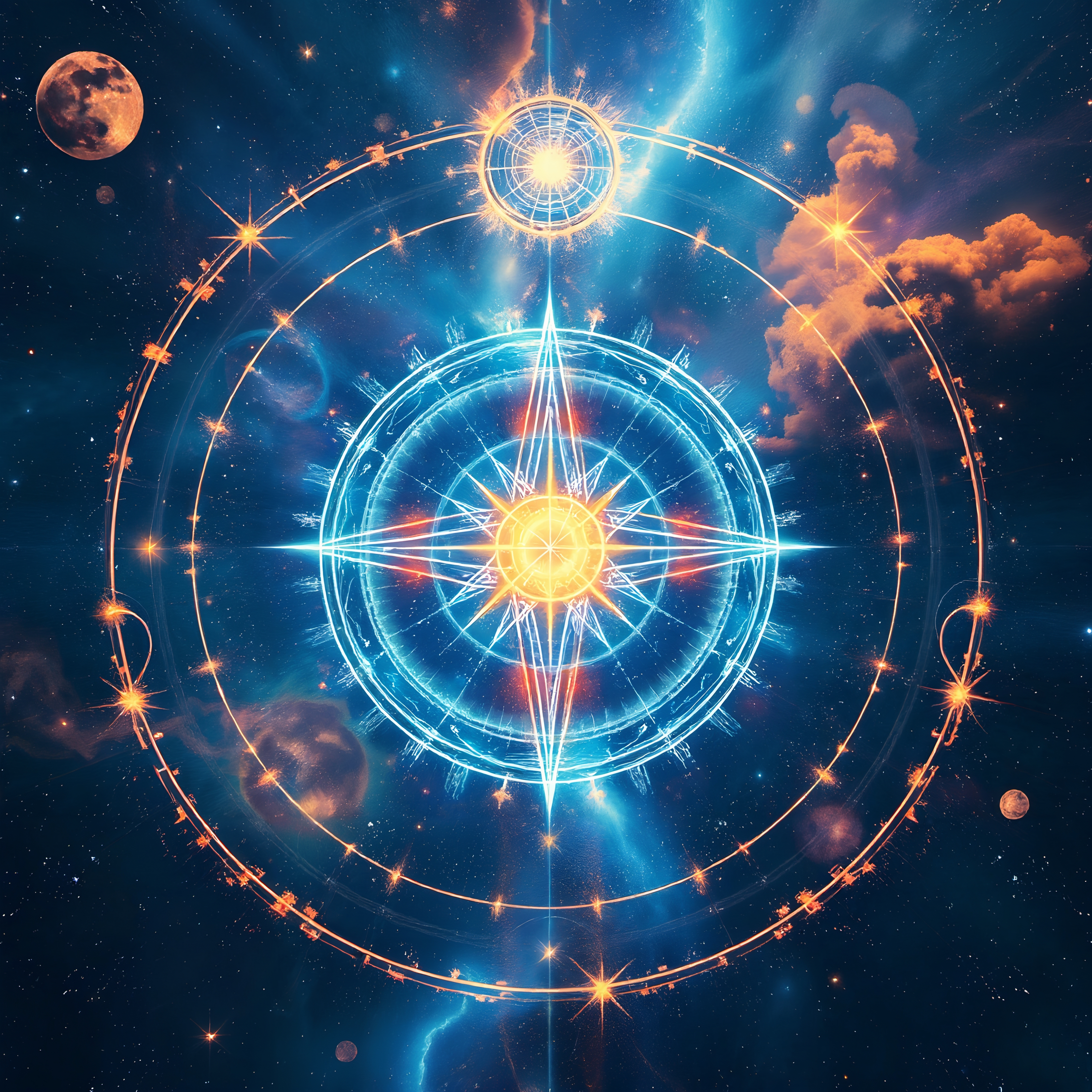Cosmic Geometric Orbs in Space