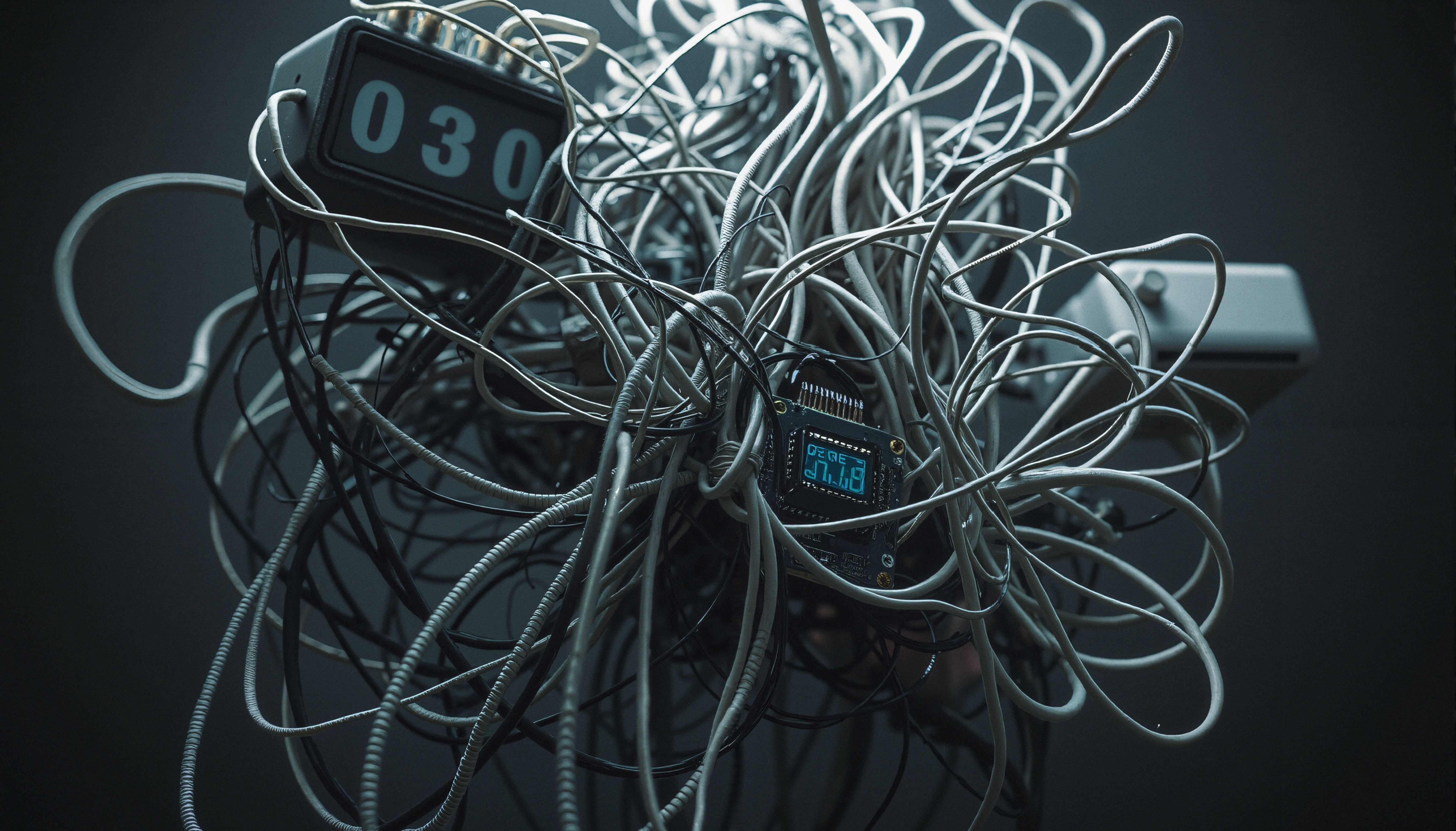 Intertwined Wires and Countdown Display