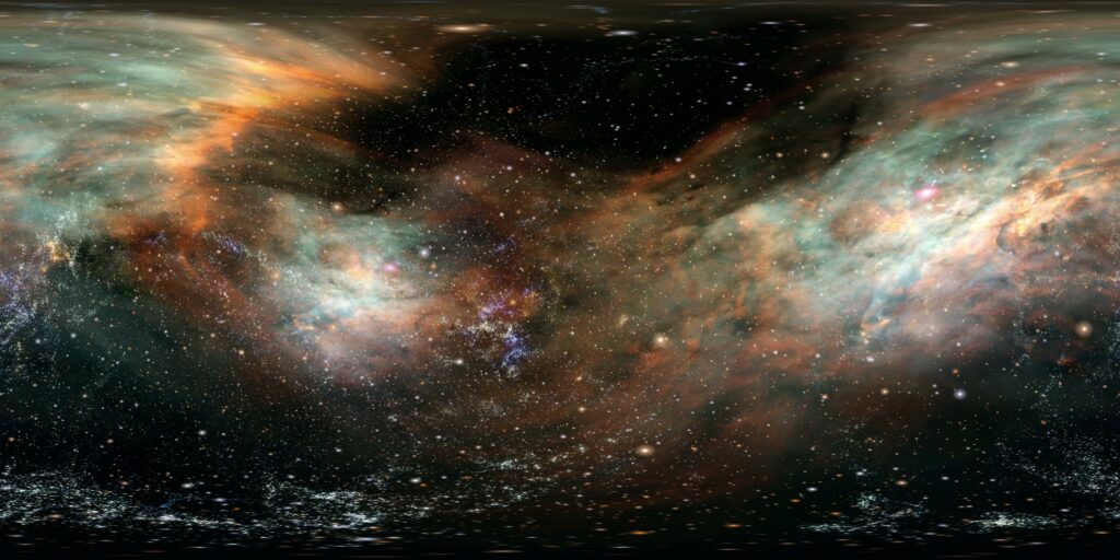 360VR Celestial Nebulae Immersive Space Journey