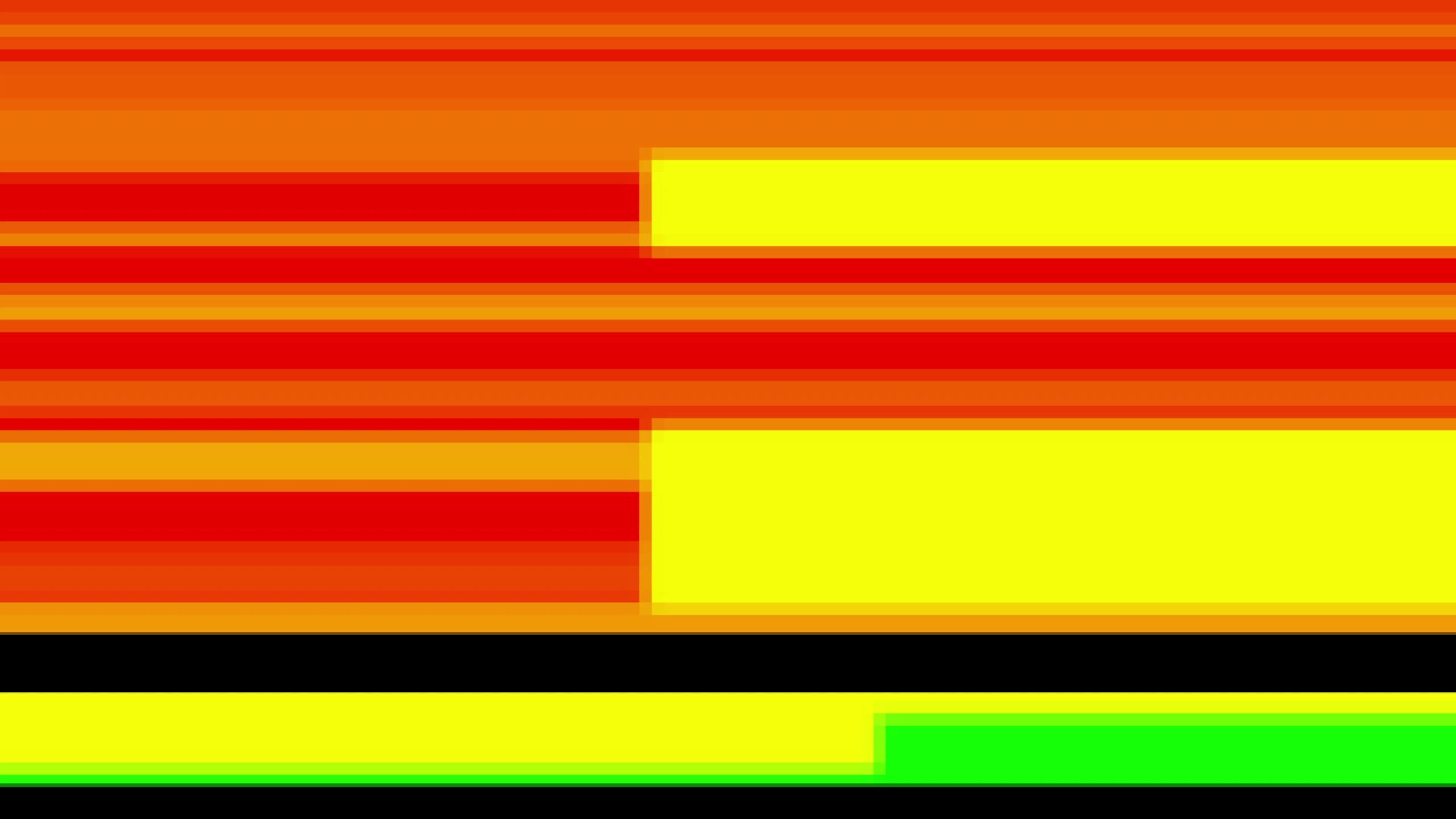 The 4K video loop showcases a dynamic and visually striking abstract animation composed entirely of horizontal stripes in vibrant colors such as magenta, white, green, black, yellow, cyan, and pink.