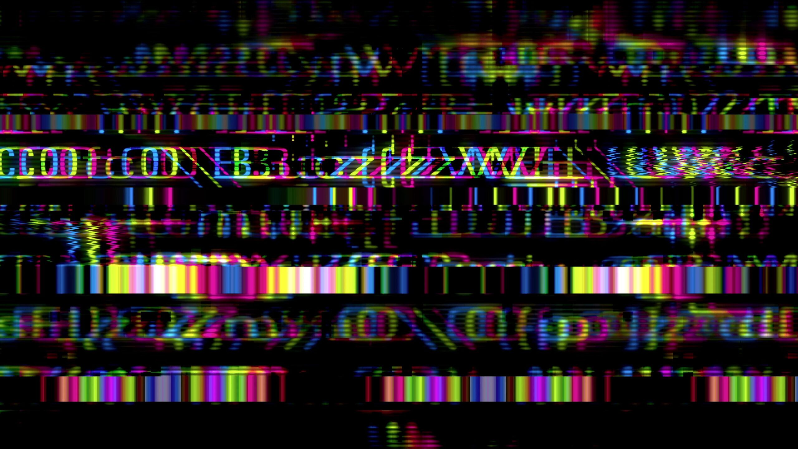 Glitch art 4K video loop showcasing vibrant pixelated patterns and disjointed colors.