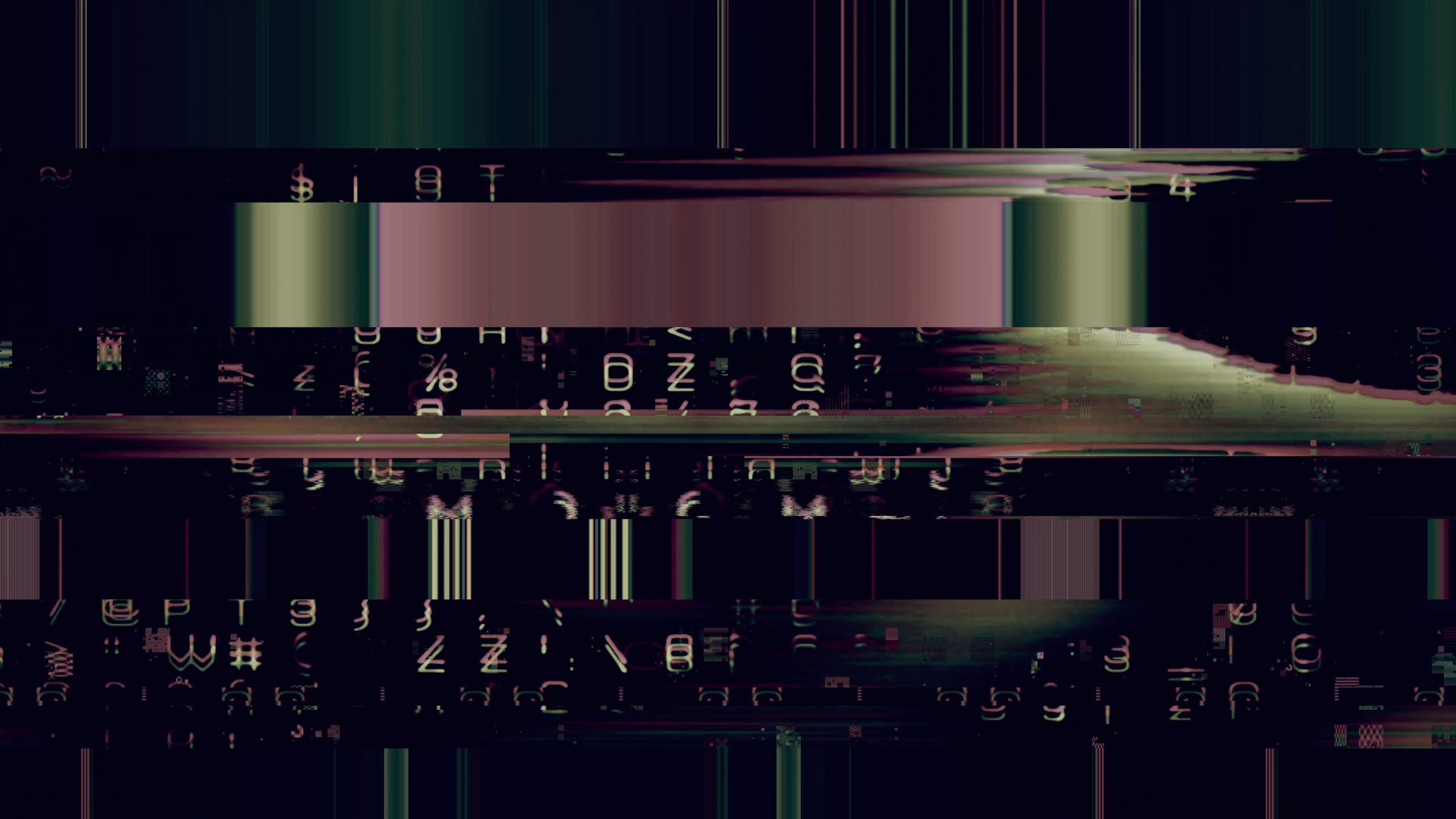 Abstract Digital Data Corruption Visual Effects