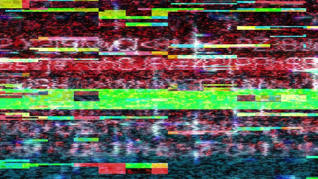 Digital Video Glitch Chaos Loop