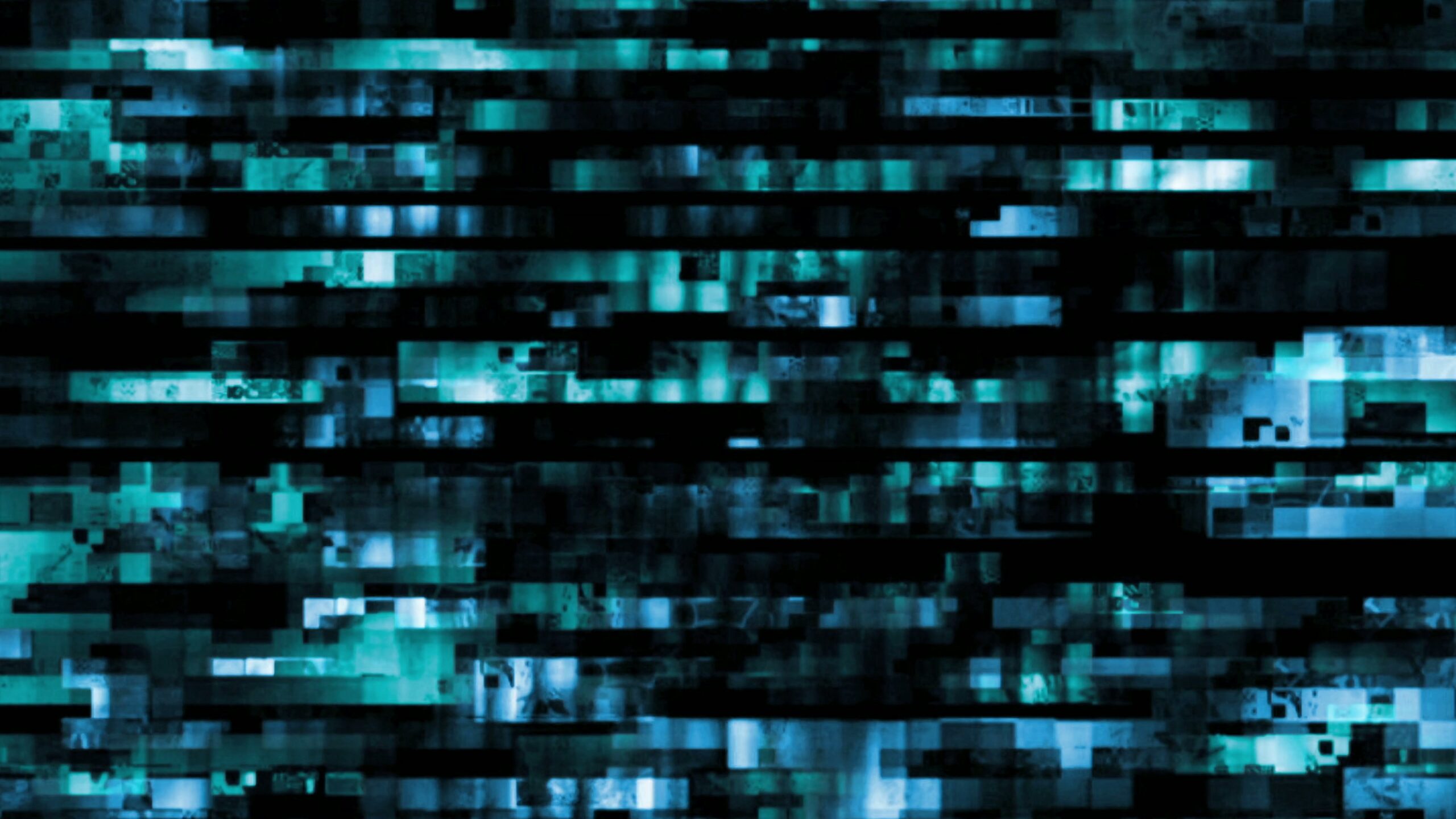 Abstract 4K video loop digital design with blue and black patterns creating a futuristic, layered effect.