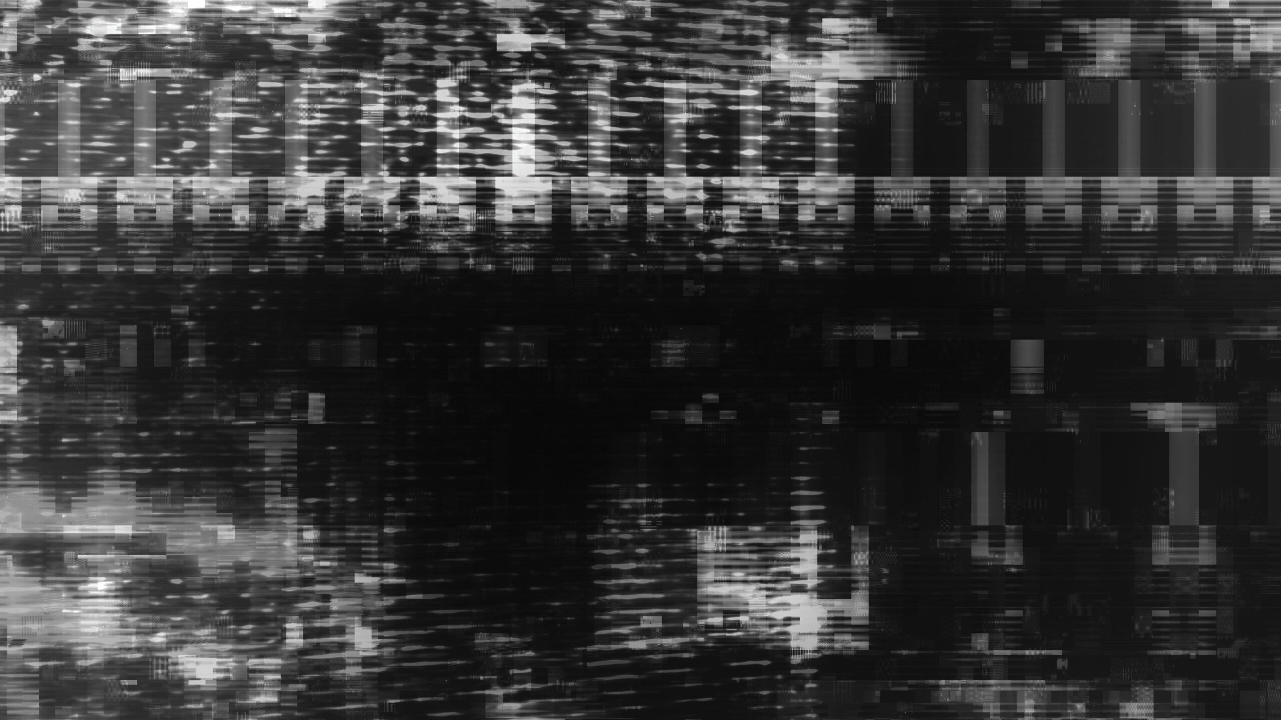 Distorted noise 4K video loop with abstract glitch patterns.