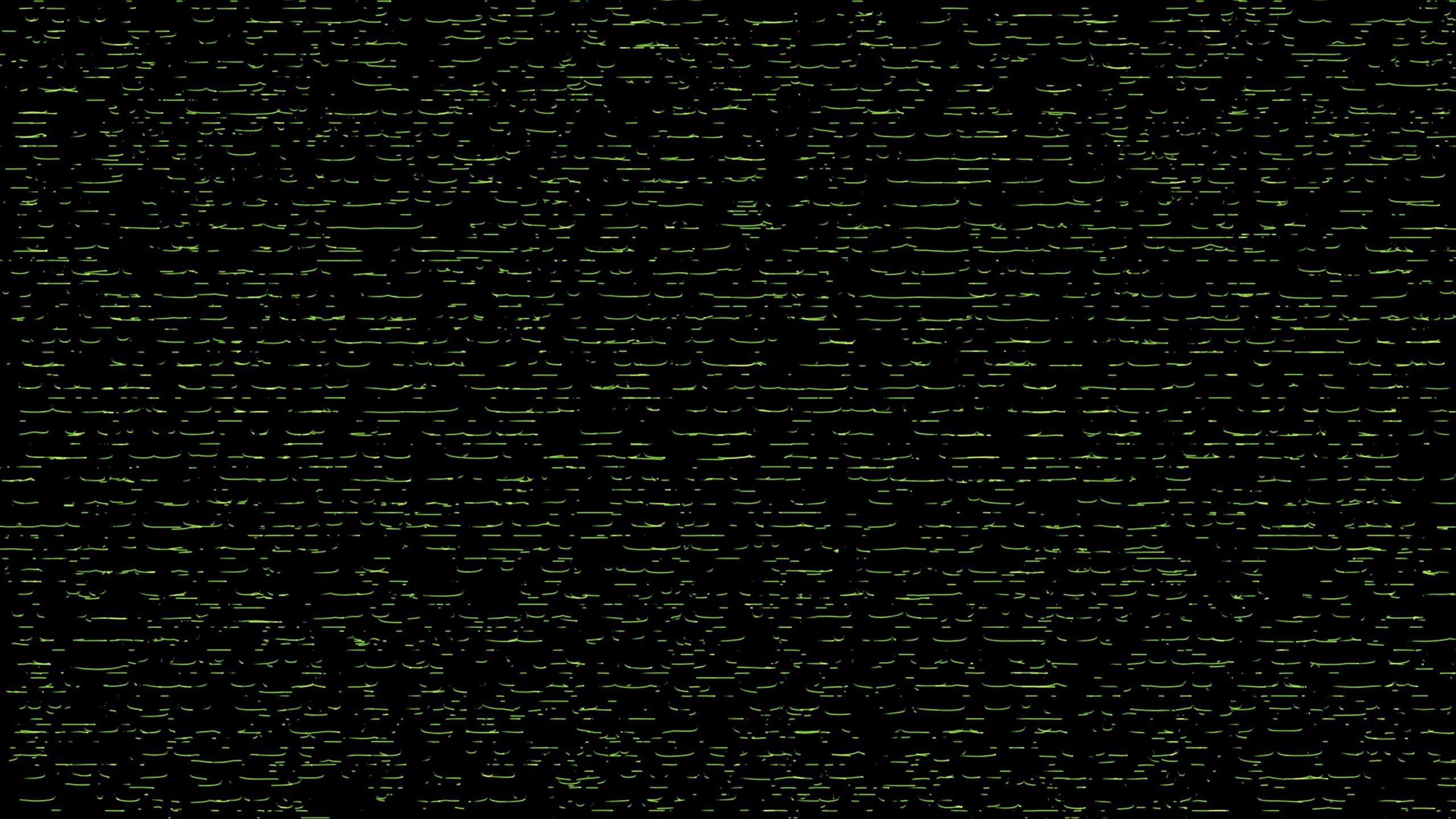 4K looping video pf green pixelated scroll patterns on a dark video backdrop.