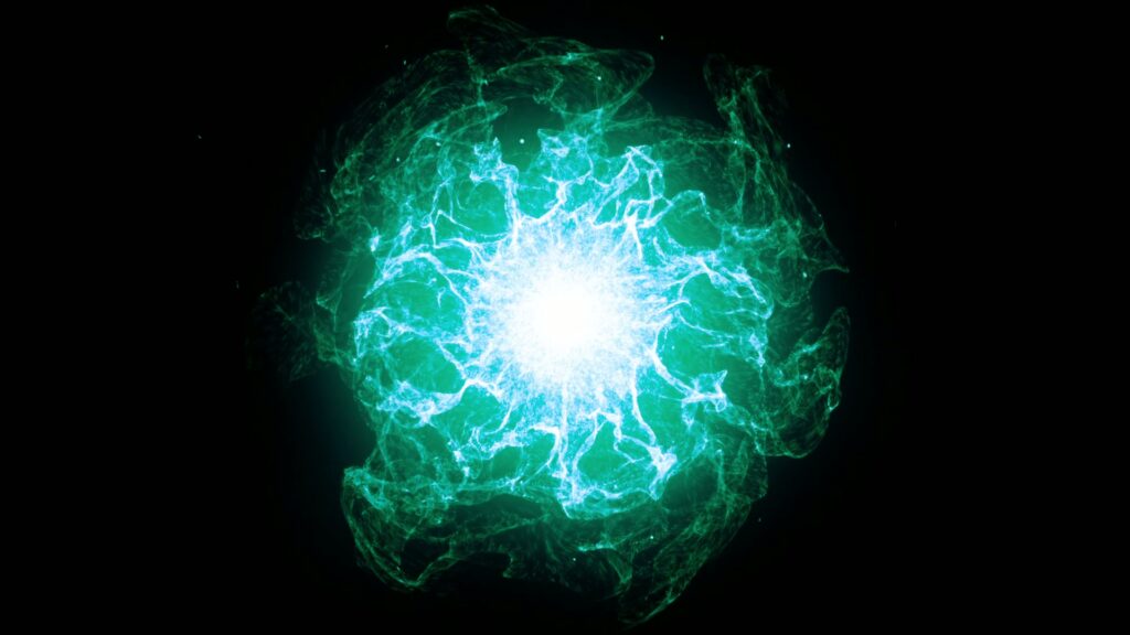 Radiant Cosmic Energy Burst Loop