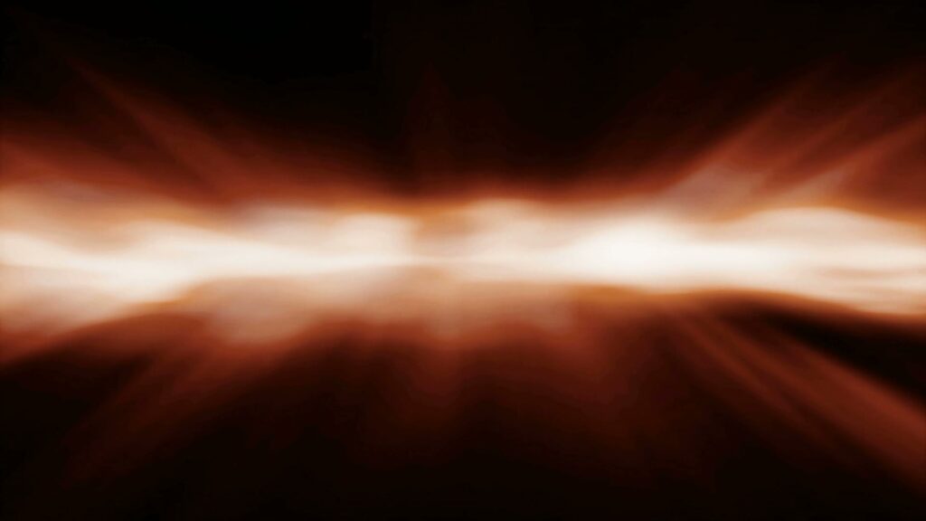 Abstract video loop of a fiery horizontal light streak against a dark background, evoking a sense of warmth and energy.