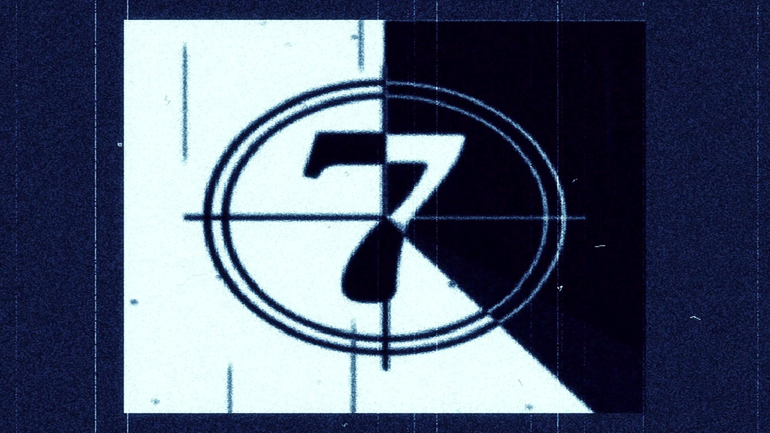 The 4K video displays a countdown sequence from nine to three in an artistic and stylized manner on what appears to be vintage film stock with visible grainy texture.