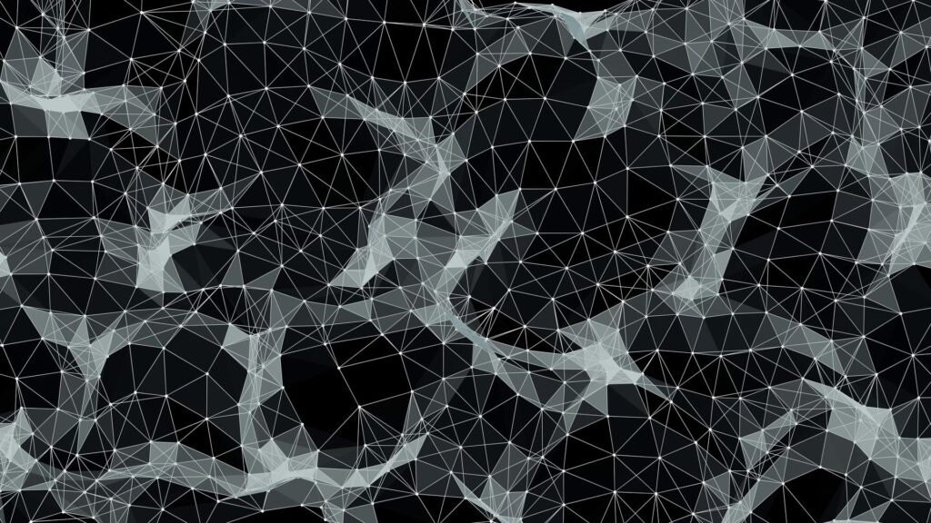 Geometric Web of Intersecting Lines Video Loop