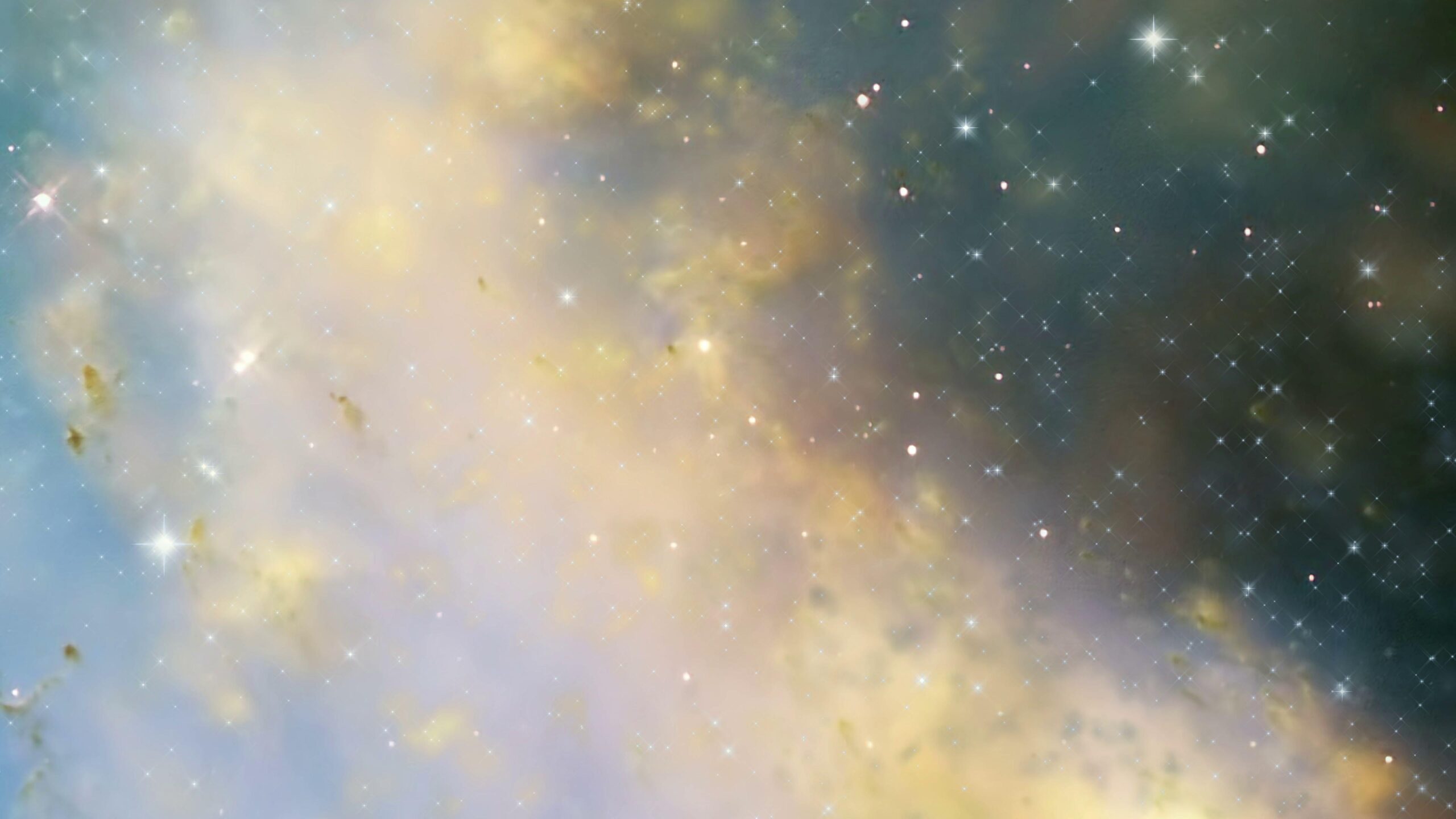 4K video of a stunning space journey with bright stars and colorful nebula clouds.