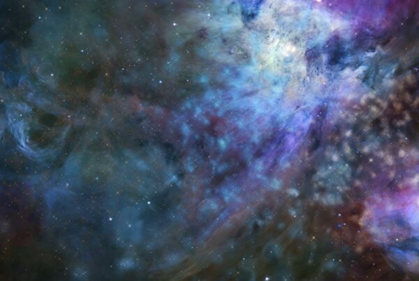 A HD Video galaxy journey filled with glowing gases and sparkling stars creates stunning visual depth and mystery.