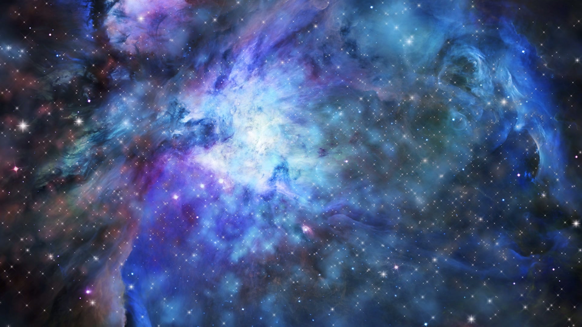 A captivating view of a cosmic nebula journey, showcasing vibrant colors and intricate star fields.