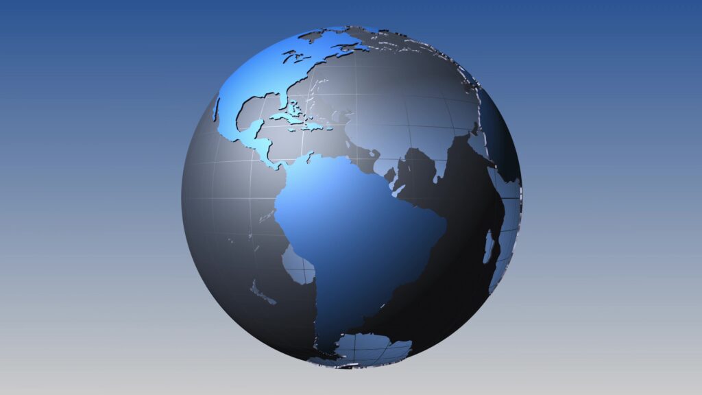 Earth’s Modern Digital Globe 4K Video Loop