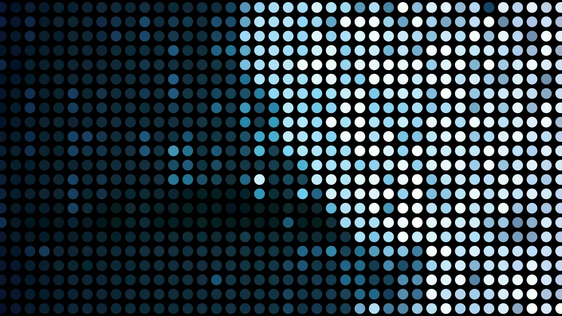 Abstract video loop animation featuring a grid of blue and aqua dots on a dark background, creating a vibrant gradient pattern with alternating color intensities.